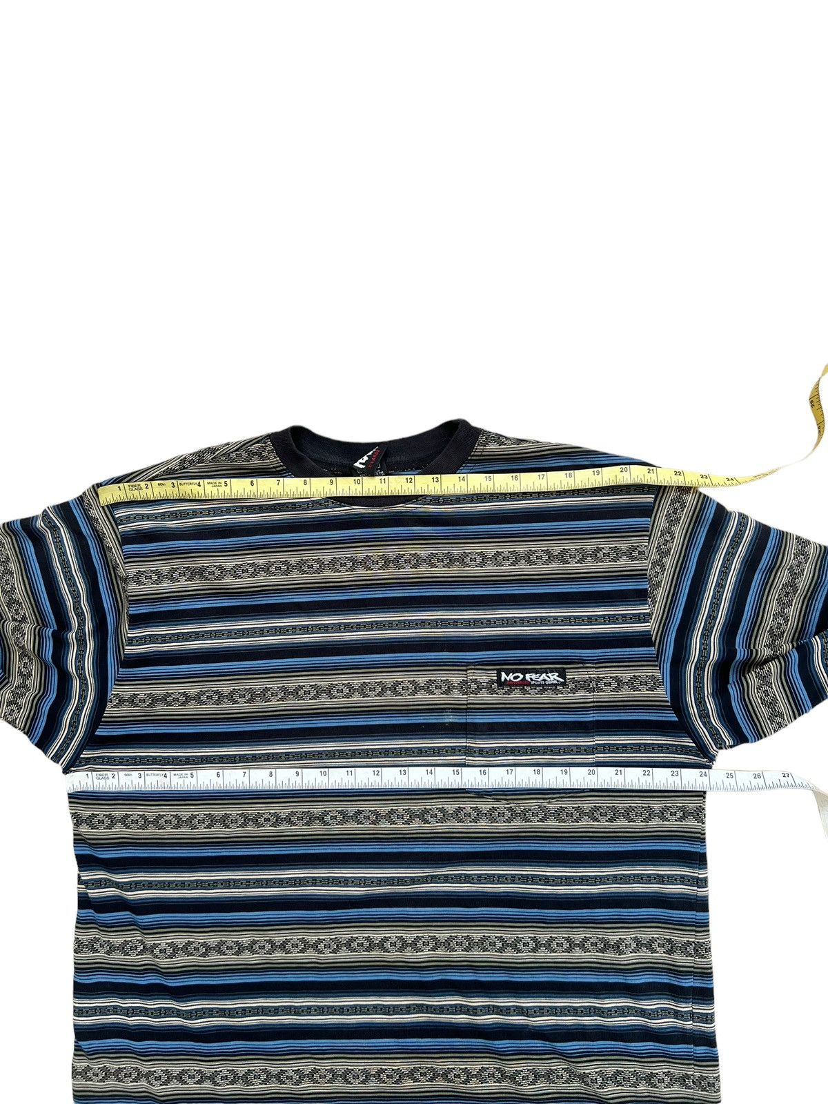 No Fear Vintage 90s NO FEAR Multi Stripes Long Sleeve t shirt Size US XL / EU 56 / 4 - 3 Thumbnail