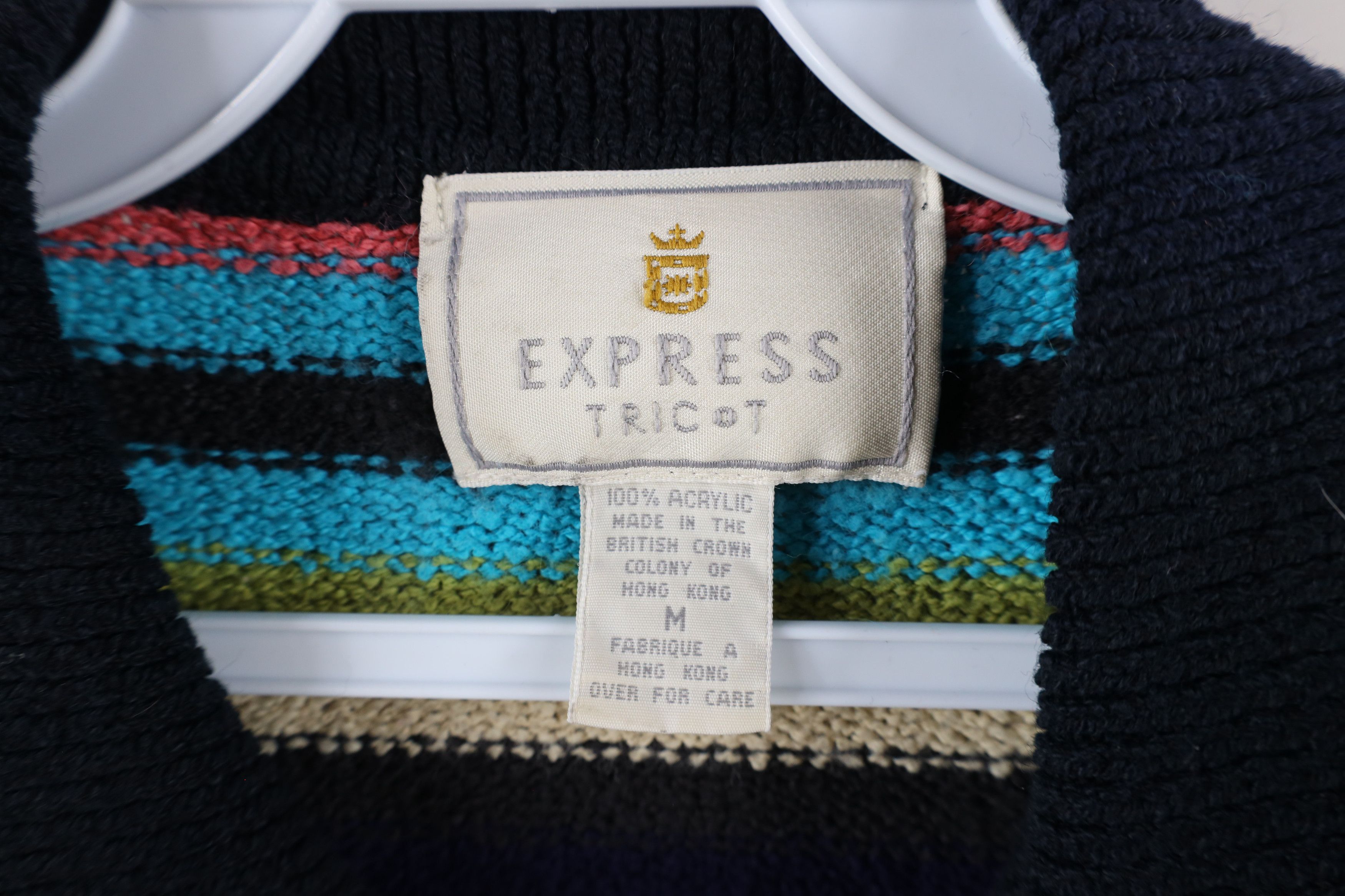 Vintage Vintage 90s Streetwear Knit Collared Half Zip Sweater Size M / US 6-8 / IT 42-44 - 6 Thumbnail