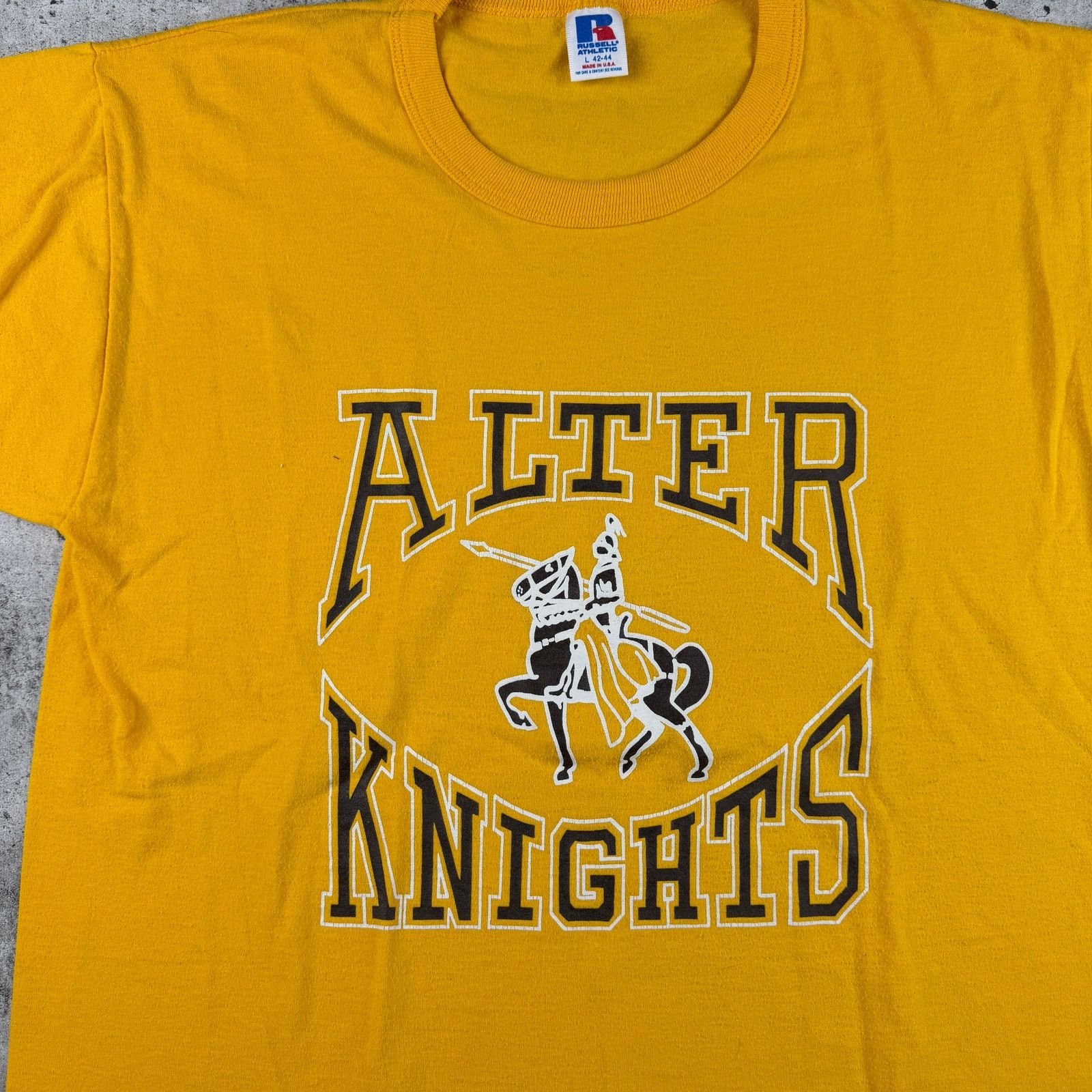 Russell Athletic Vintage Russell Athletic Shirt Alter Knights 80s Size Large Size US L / EU 52-54 / 3 - 2 Thumbnail
