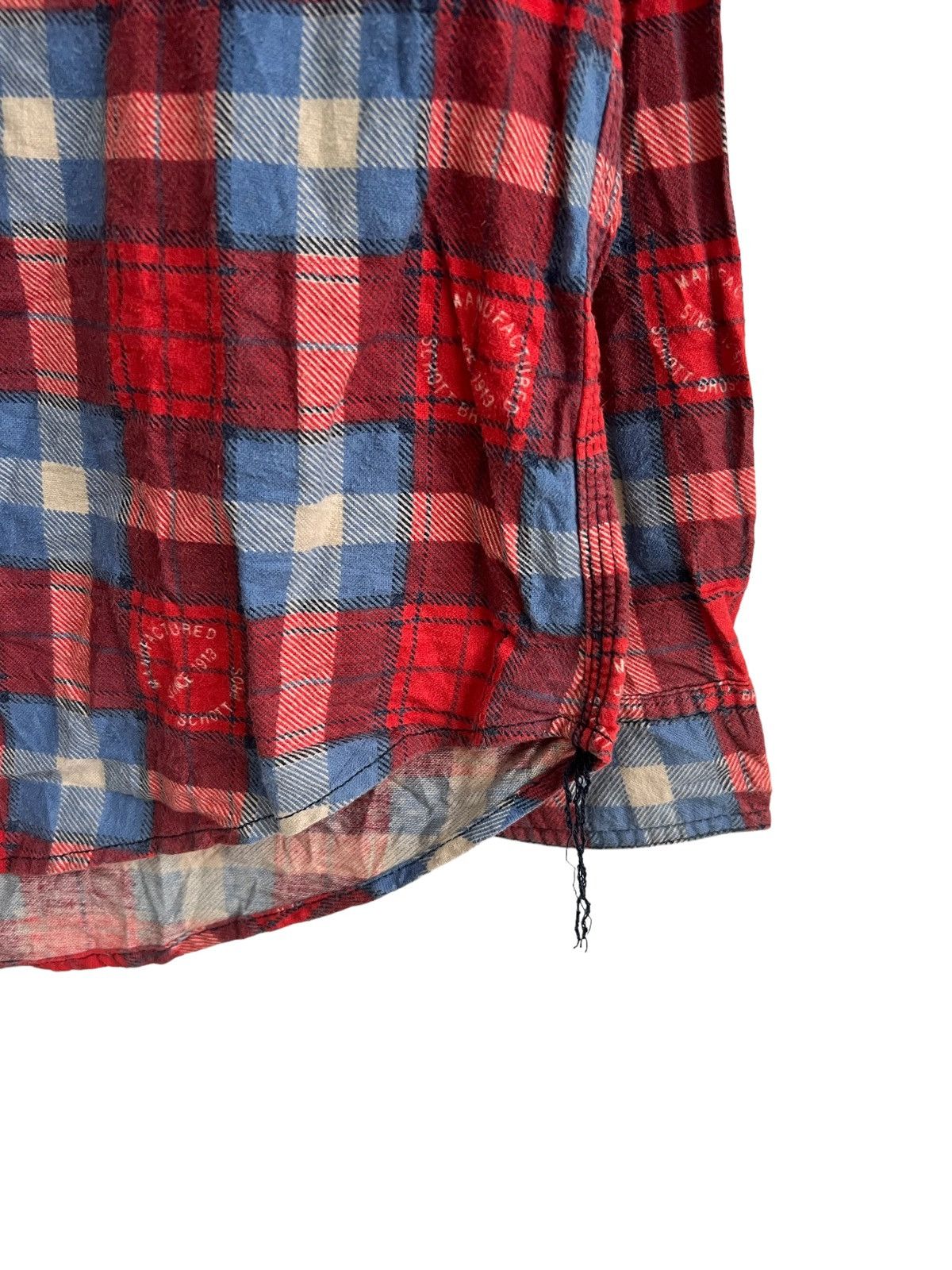 Schott OG Schott Bros NY "Leather Clothing" Durable Worker Flannel Size US L / EU 52-54 / 3 - 6 Thumbnail
