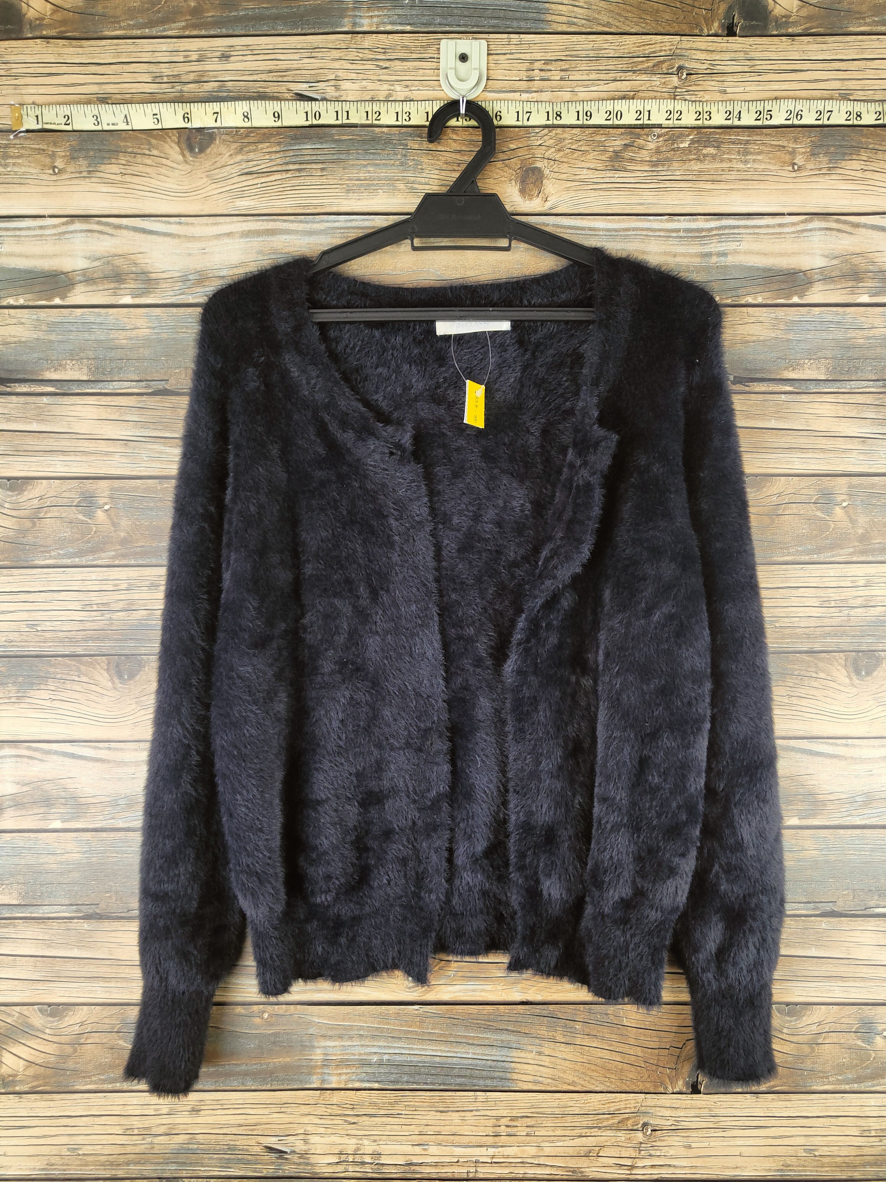 Vintage DL Do Classe Navy Fur Mohair Knitwear Cardigans #46-458 Size M / US 6-8 / IT 42-44 - 1 Thumbnail