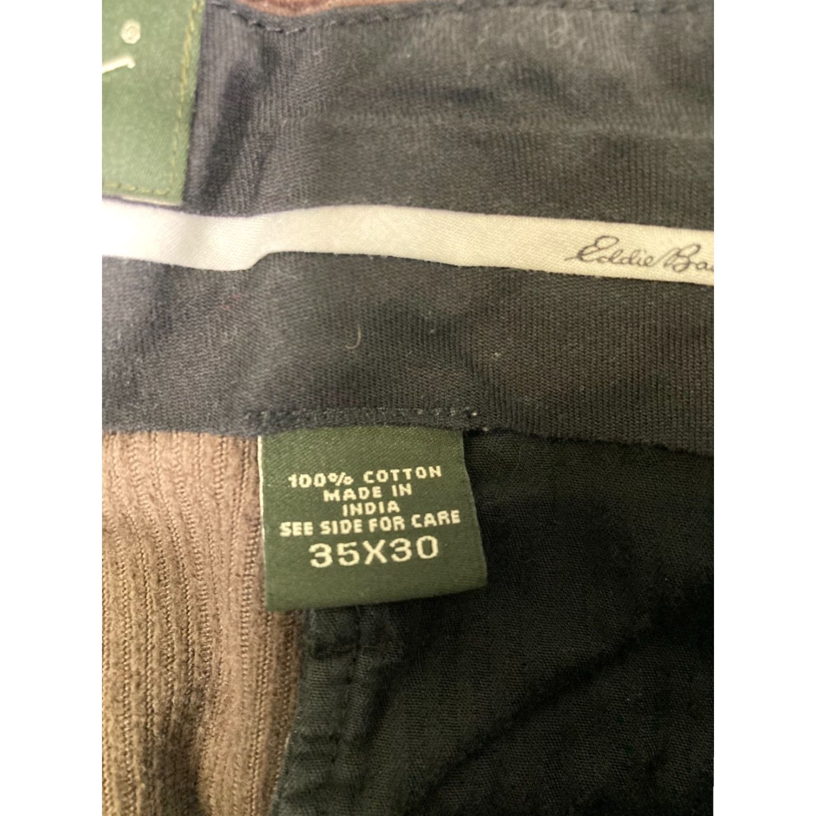 Eddie Bauer Eddie Bauer Corduroy Chino Pants Mens 35X30 Brown Classic Fit Straight Leg Size US 35 - 6 Thumbnail