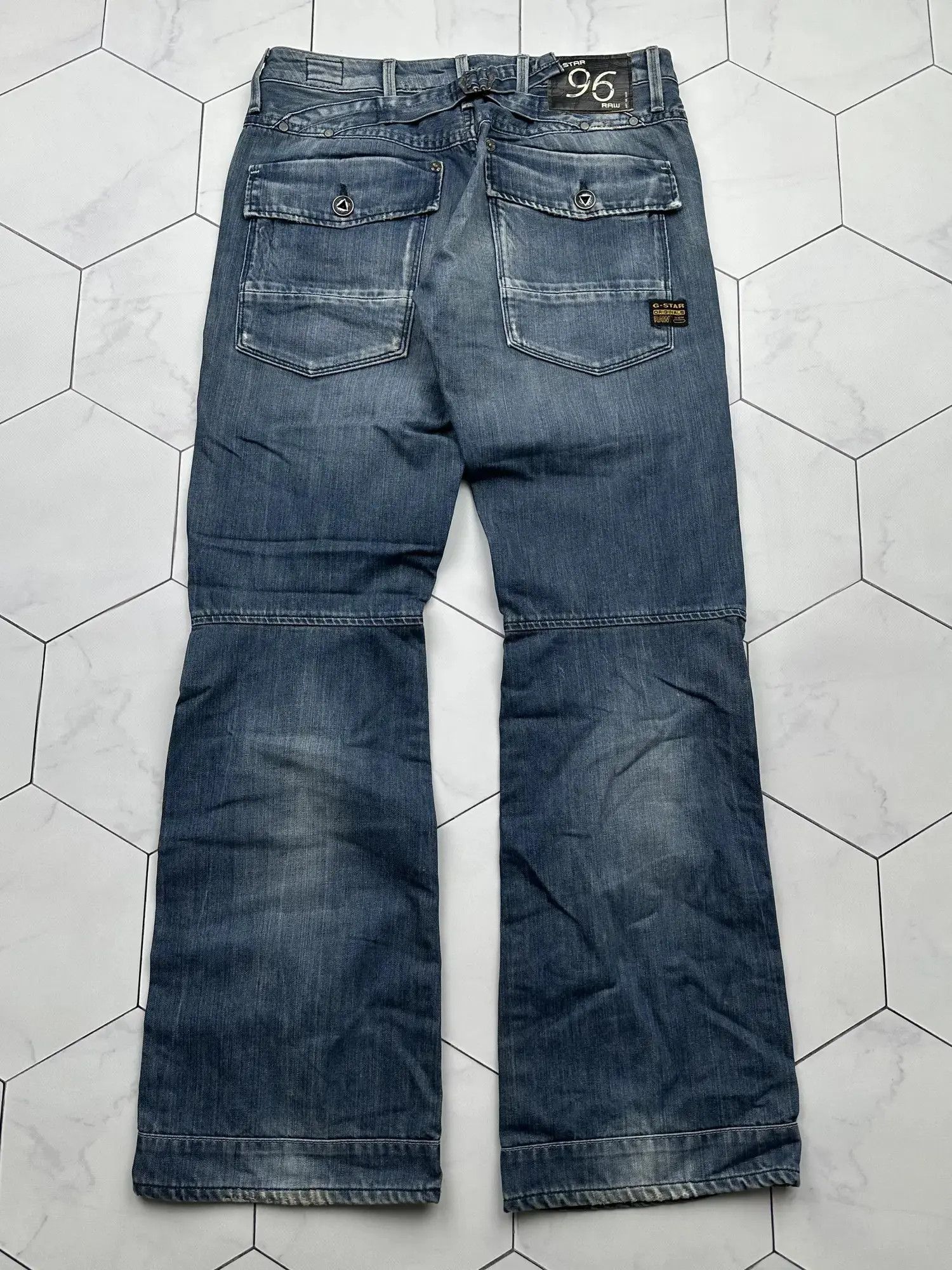 G-Star G Star Raw Vintage Flare Jeans (B229) Size 28" / US 6 / IT 42 - 7 Thumbnail