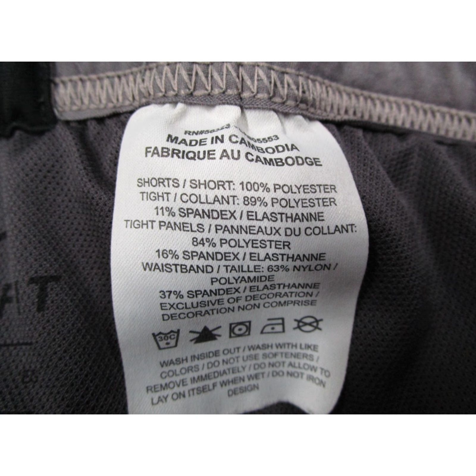 Nike Nike Dri-FIT Shorts Mens XL Gray 7" Athletic Running Lined Zip Pocket CT7943-056 Size US 36 / EU 52 - 4 Thumbnail