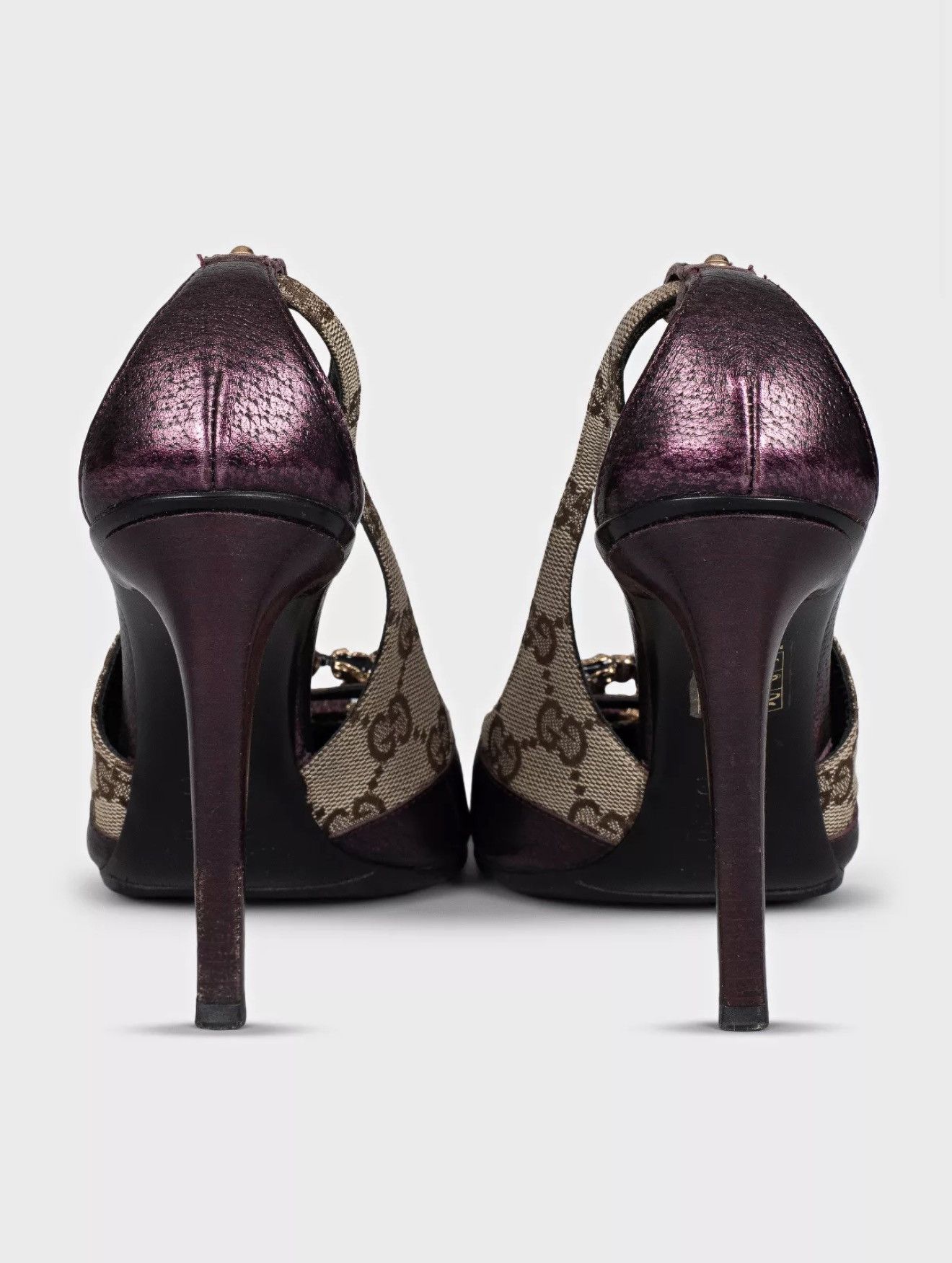 Gucci *sz36.5* GUCCI Tom Ford FW 2004 Dragon Monogram Heels runway Size US 6.5 / IT 36.5 - 4 Thumbnail