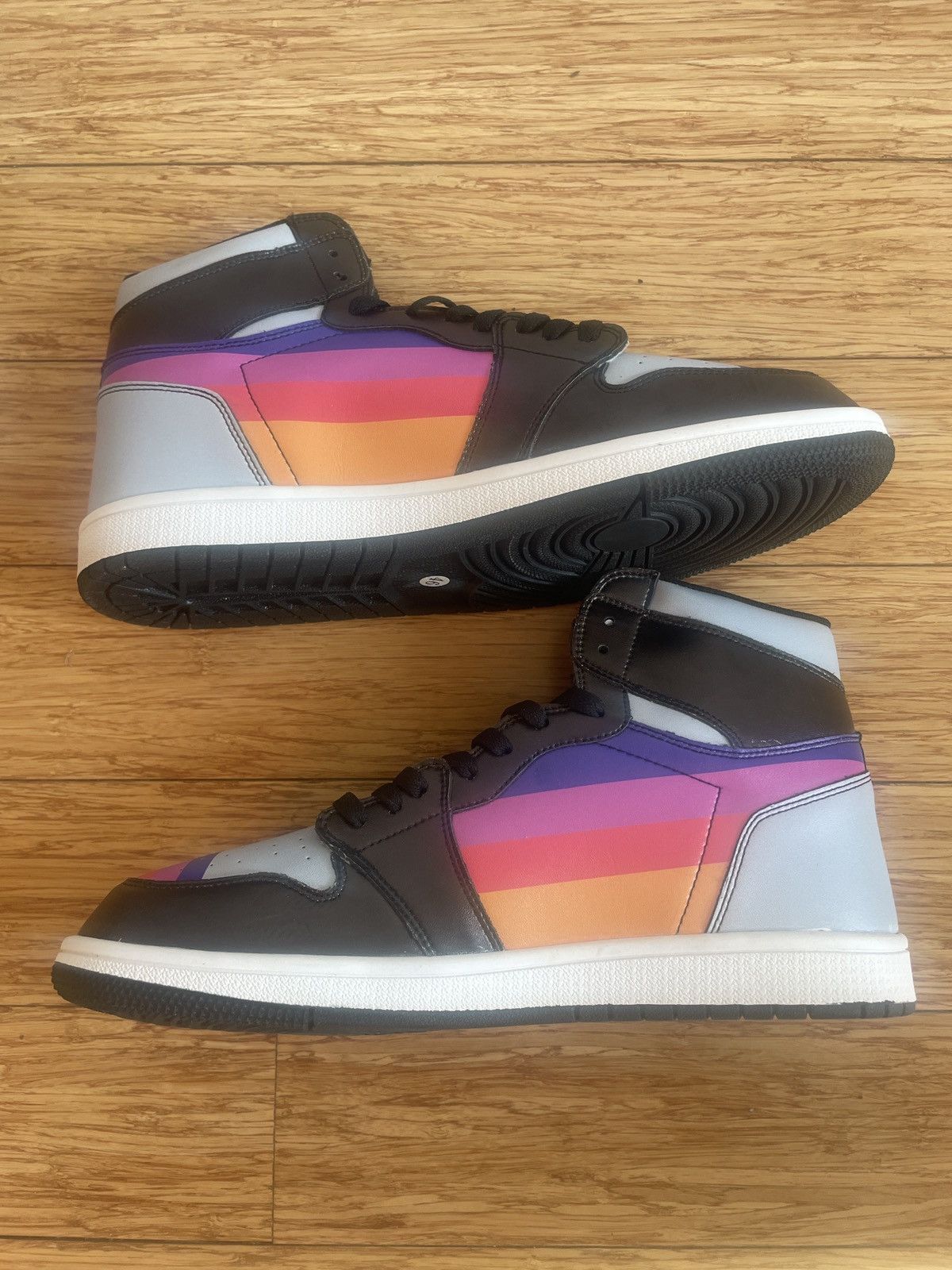 Other T-120 VHS Themed Retrowave Sneakers Size US 12 / EU 45 - 3 Thumbnail