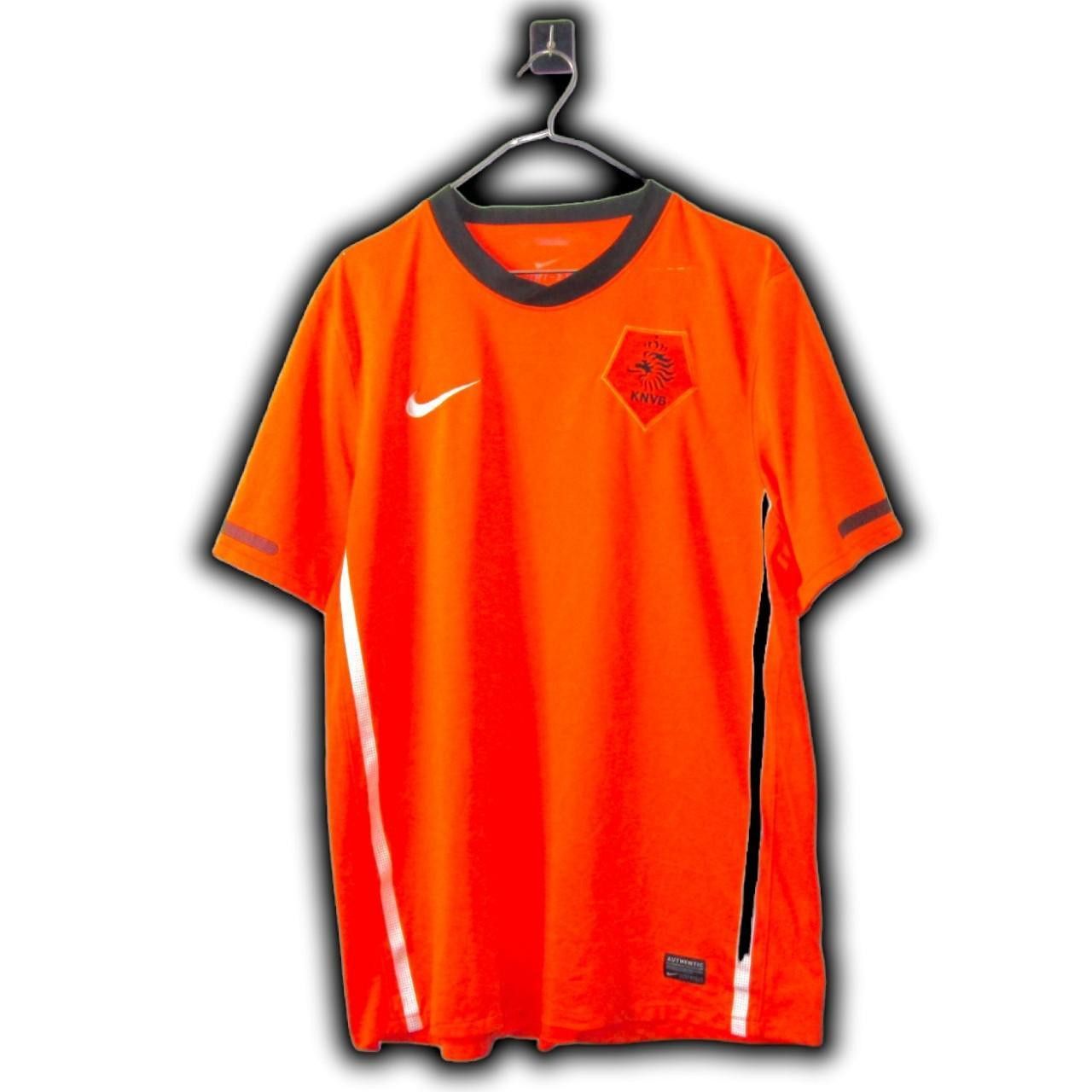 Nike Netherlands 2010 2011 2012 Home Shirt Jersey Size US L / EU 52-54 / 3 - 2 Thumbnail