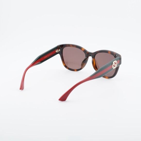 Gucci Gucci GG1866SK 002 Sunglasses Havana Square Frame Size ONE SIZE - 10 Thumbnail