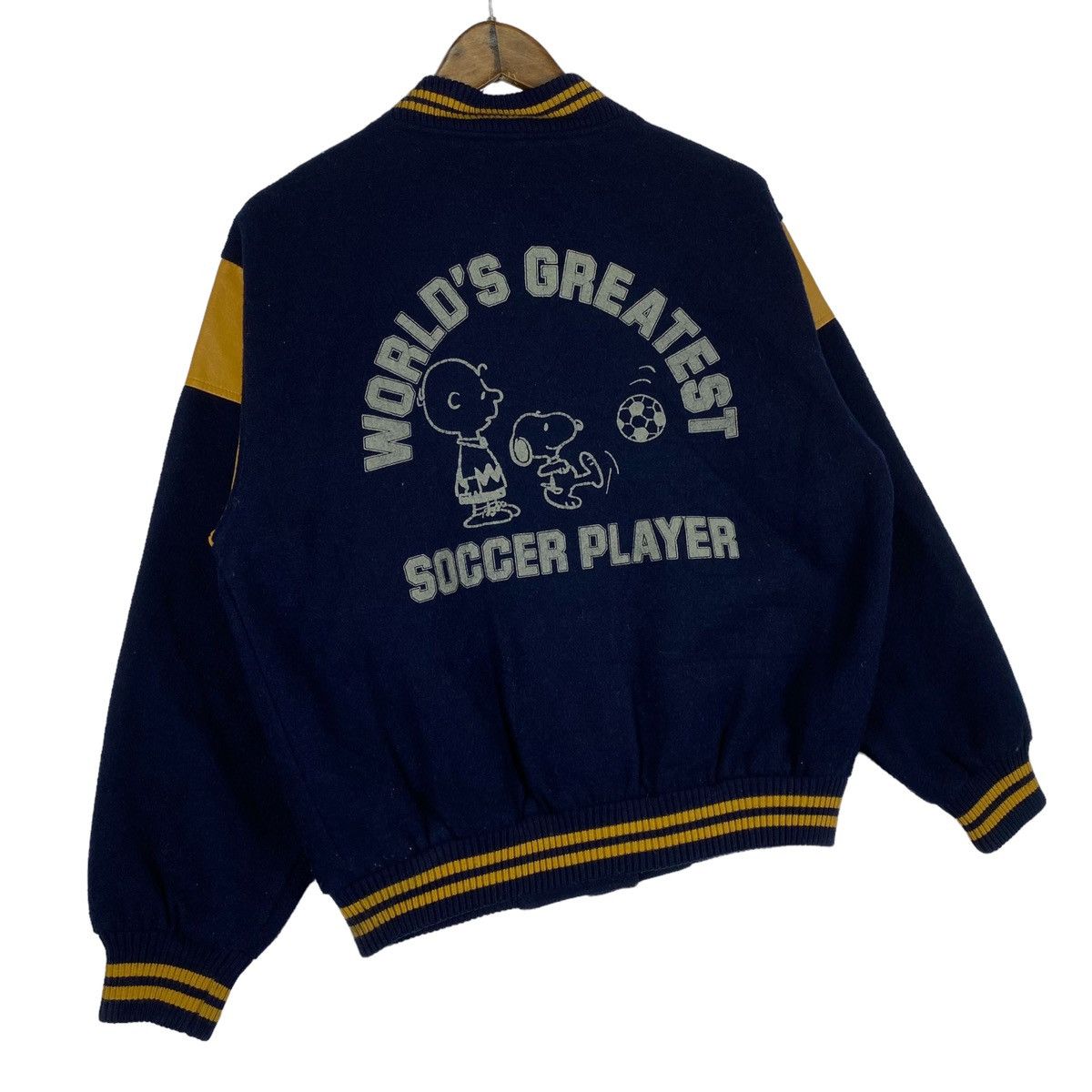 Peanuts × Vintage Vintage Peanuts Snoopy Varsity Jacket Size US M / EU 48-50 / 2 - 7 Thumbnail