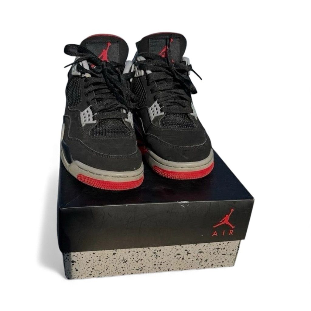 Jordan Brand Nike Air Jordan 4 Retro Bred 4s Size 9 Og all Size US 9 / EU 42 - 2 Thumbnail