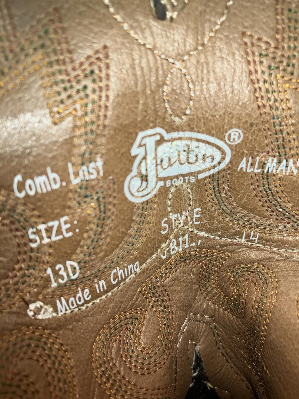 Justin Boots Cowboy Boots Justin Farm & Ranch Size ONE SIZE - 8 Thumbnail