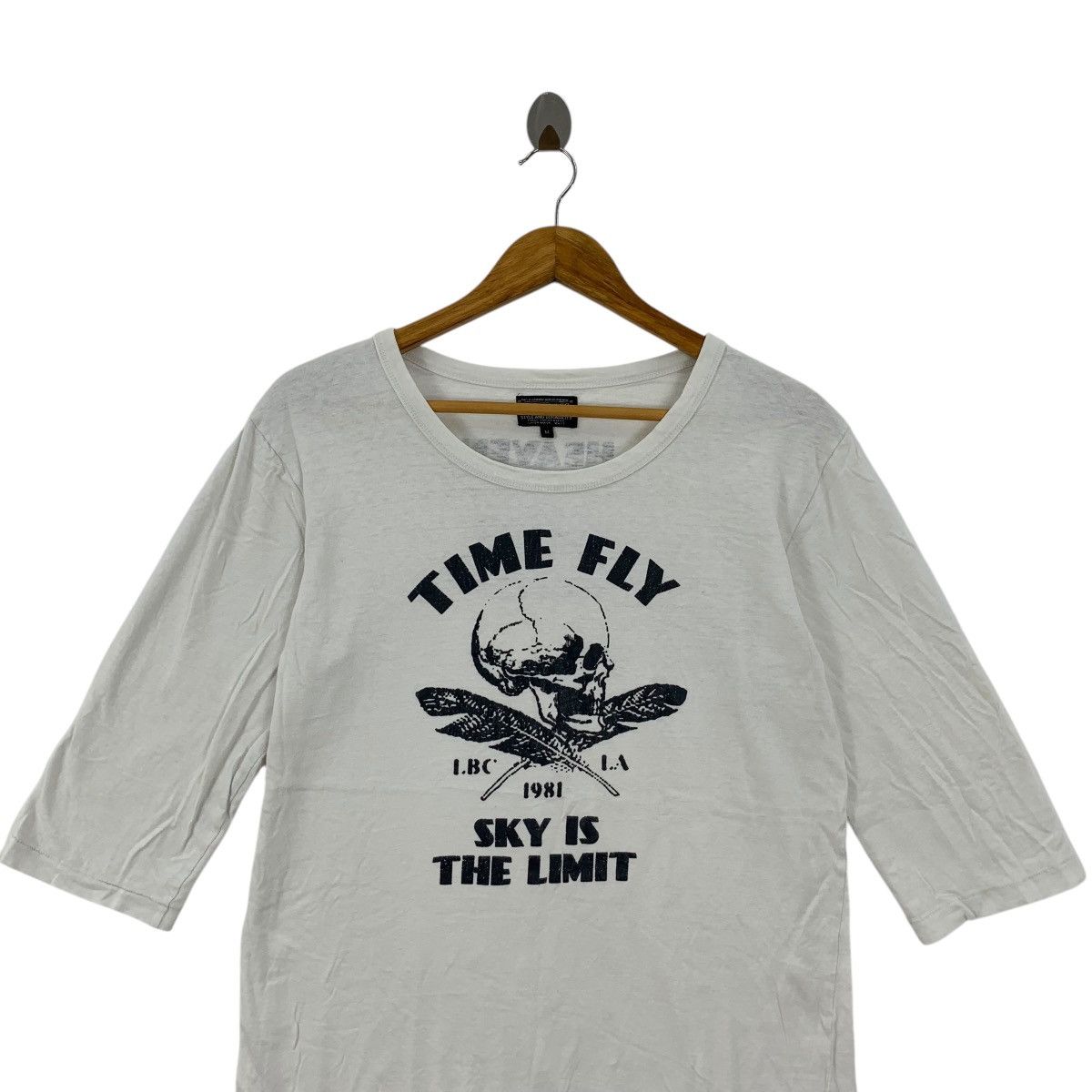 Bones STOOGE CO UNION MADE Bones Skull Punk Tee Shirt Top Time Fly Size M / US 6-8 / IT 42-44 - 2 Thumbnail
