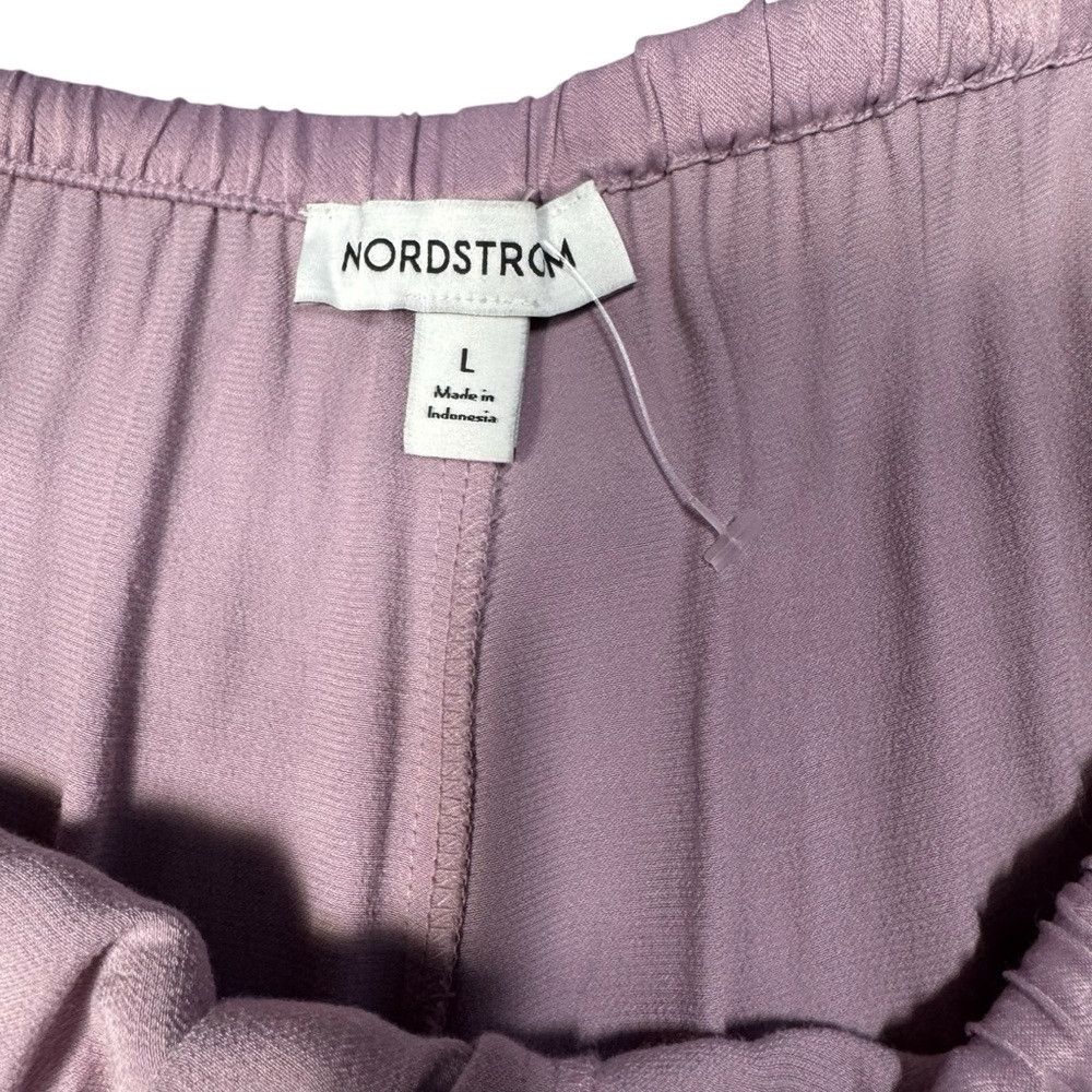 Nordstrom New Nordstrom Tie Front Satin Wide Leg Dusty Rose Pants Siz Size 34" / US 12 / IT 48 - 8 Thumbnail