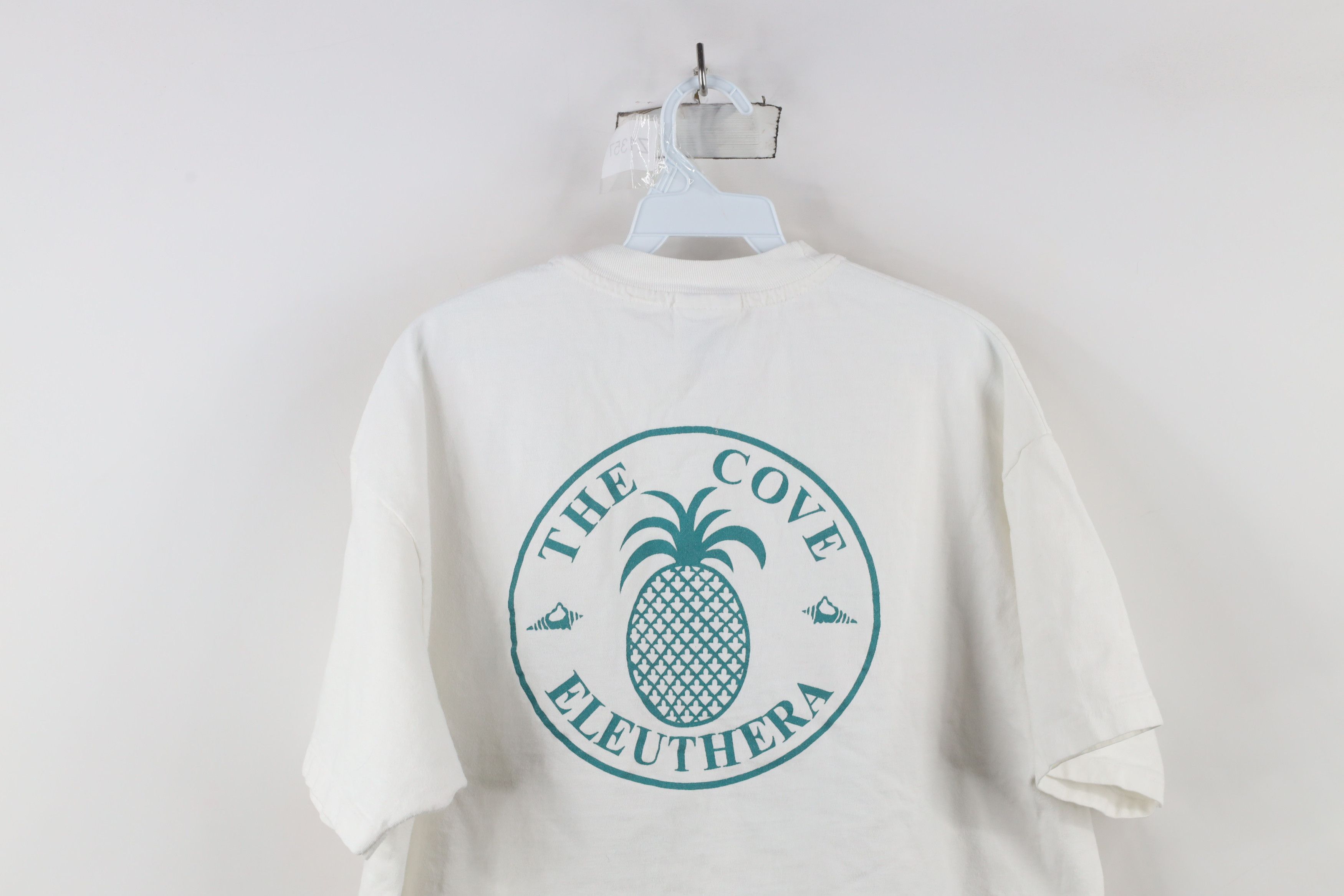 Vintage Vintage 90s Cove Eleuthera Bahamas Pineapple T-Shirt White Size US XL / EU 56 / 4 - 9 Thumbnail