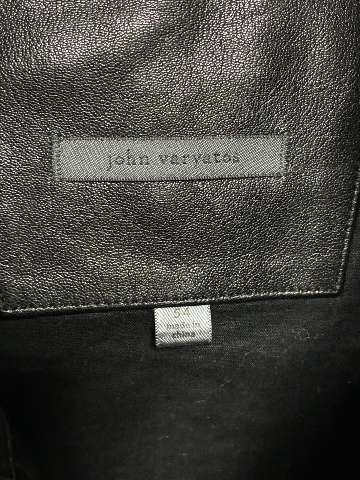 John Varvatos Leather Moto Size EU 54 USA 44 Size US L / EU 52-54 / 3 - 8 Thumbnail