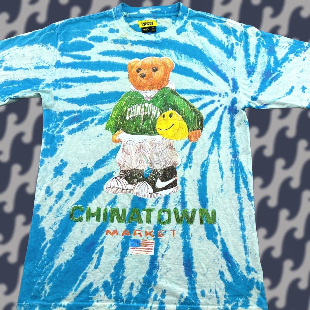 Vintage Chinatown Market Polo Bear Smiley Basketball Blue Tie-dye T-Shirt Medium Tee Shirt Mens Tee Shirt Blue Tie-dye Polo Bear Smiley Basketball Size US M / EU 48-50 / 2 - 1 Thumbnail