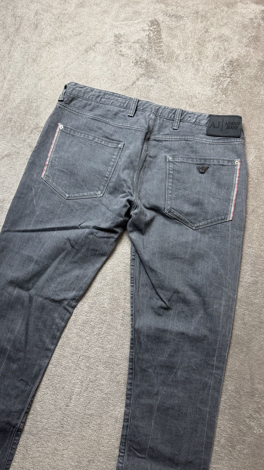 Armani Vintage Slim Fit Wash Jeans Y2K punk diesel ysl purple Size US 34 / EU 50 - 2 Thumbnail