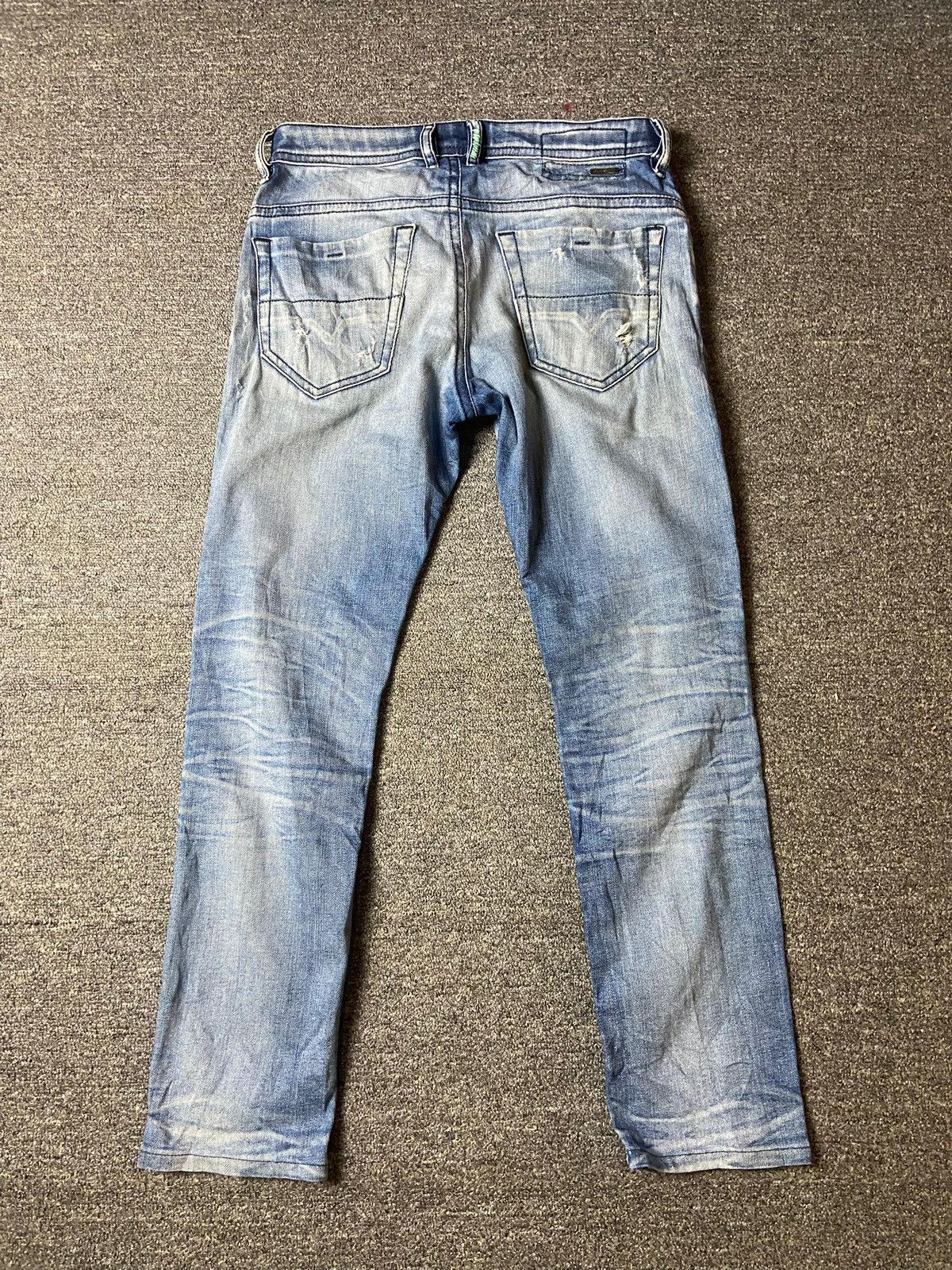 Diesel × Japanese Brand × Vintage Diesel x Thommer Slim Skinny Ripped Denim Jeans (128) Size US 31 - 2 Thumbnail