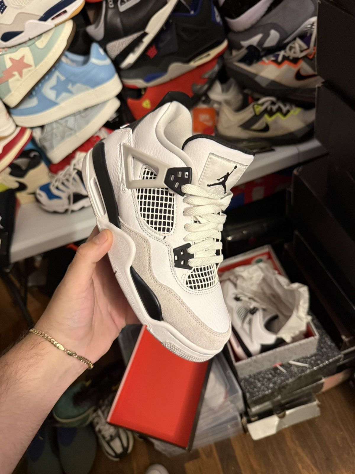 Jordan Brand Military black jordan retro 4 size 5y Size US 5 / EU 37 - 1 Thumbnail