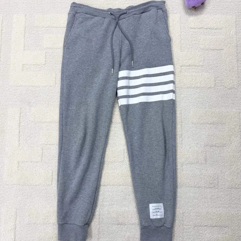 Thom Browne Thom Browne Gray Casual Pants for Men 0089 Size US 26 / EU 42 - 1 Thumbnail