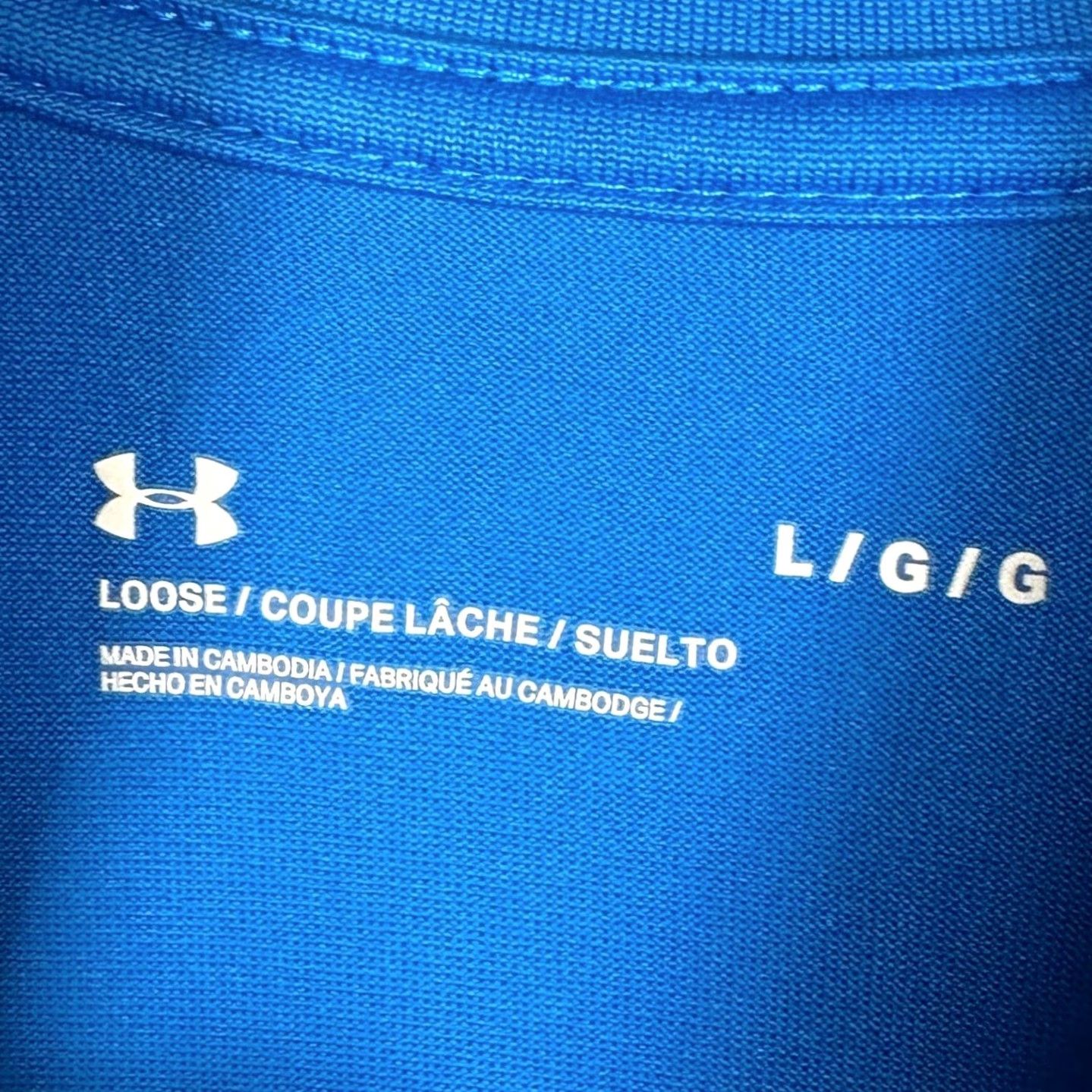 Under Armour Under Armour Shirt Mens Large Blue Quarter Zip Pullover Loose Fit Activewear Size US L / EU 52-54 / 3 - 4 Thumbnail