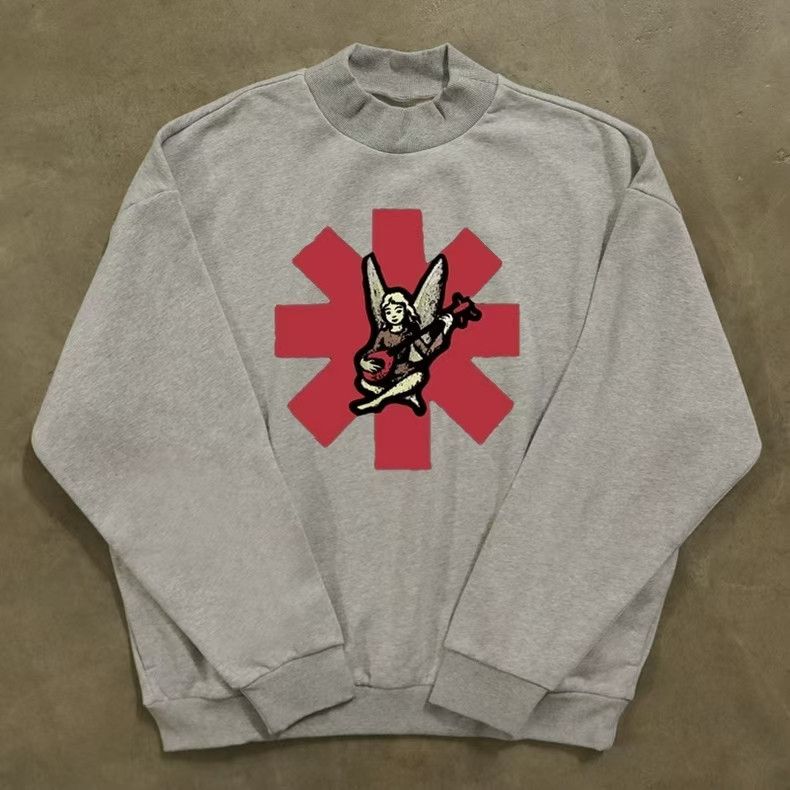 Japanese Brand × Vintage Grey Washed Vintage Band Print Sweatshirt Size US L / EU 52-54 / 3 - 1 Thumbnail