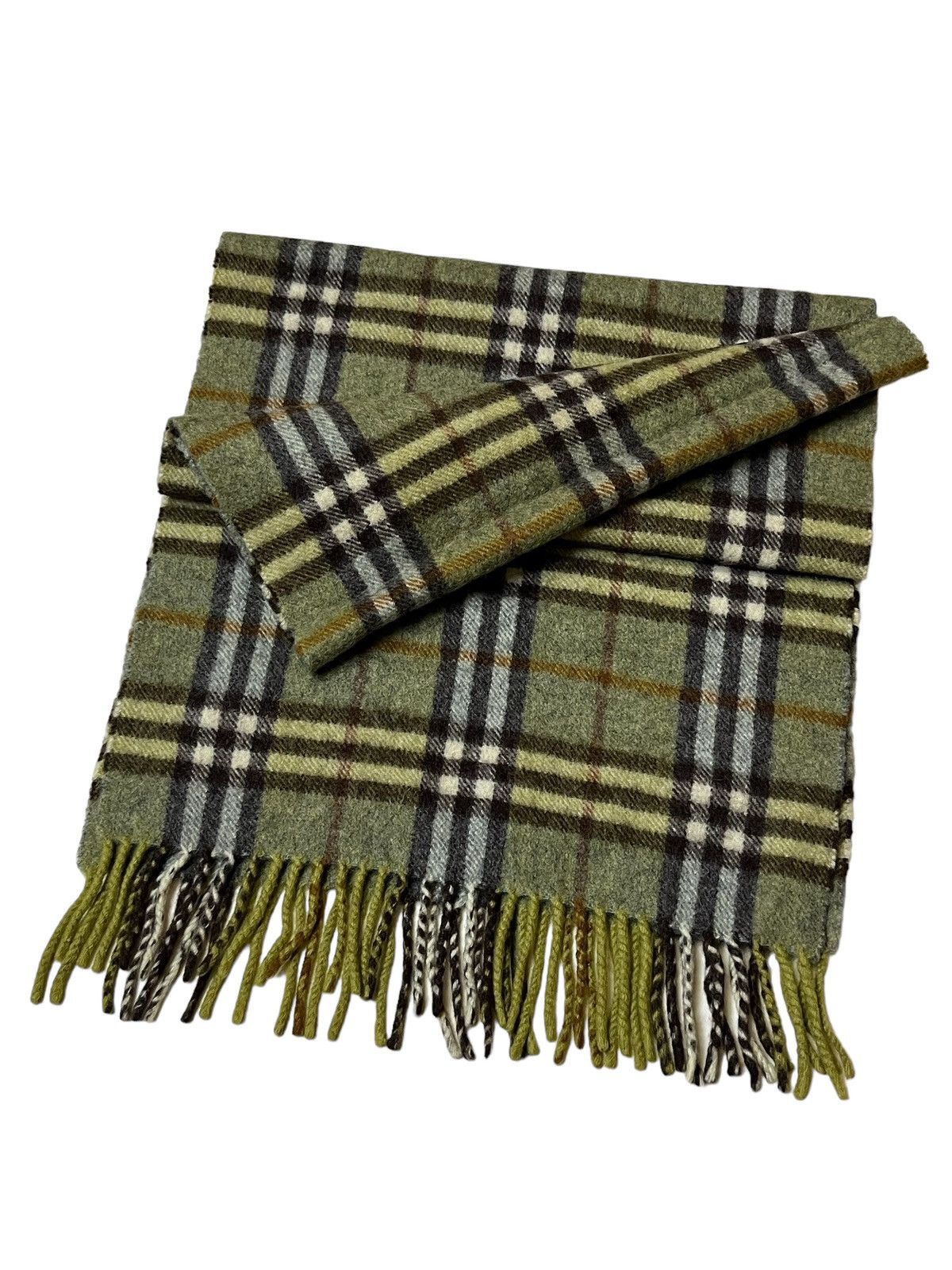 Burberry NICE🔥VINTAGE BURBERRYS NOVA CHECK CASHMERE MUFLER/SCARF Size ONE SIZE - 1 Thumbnail