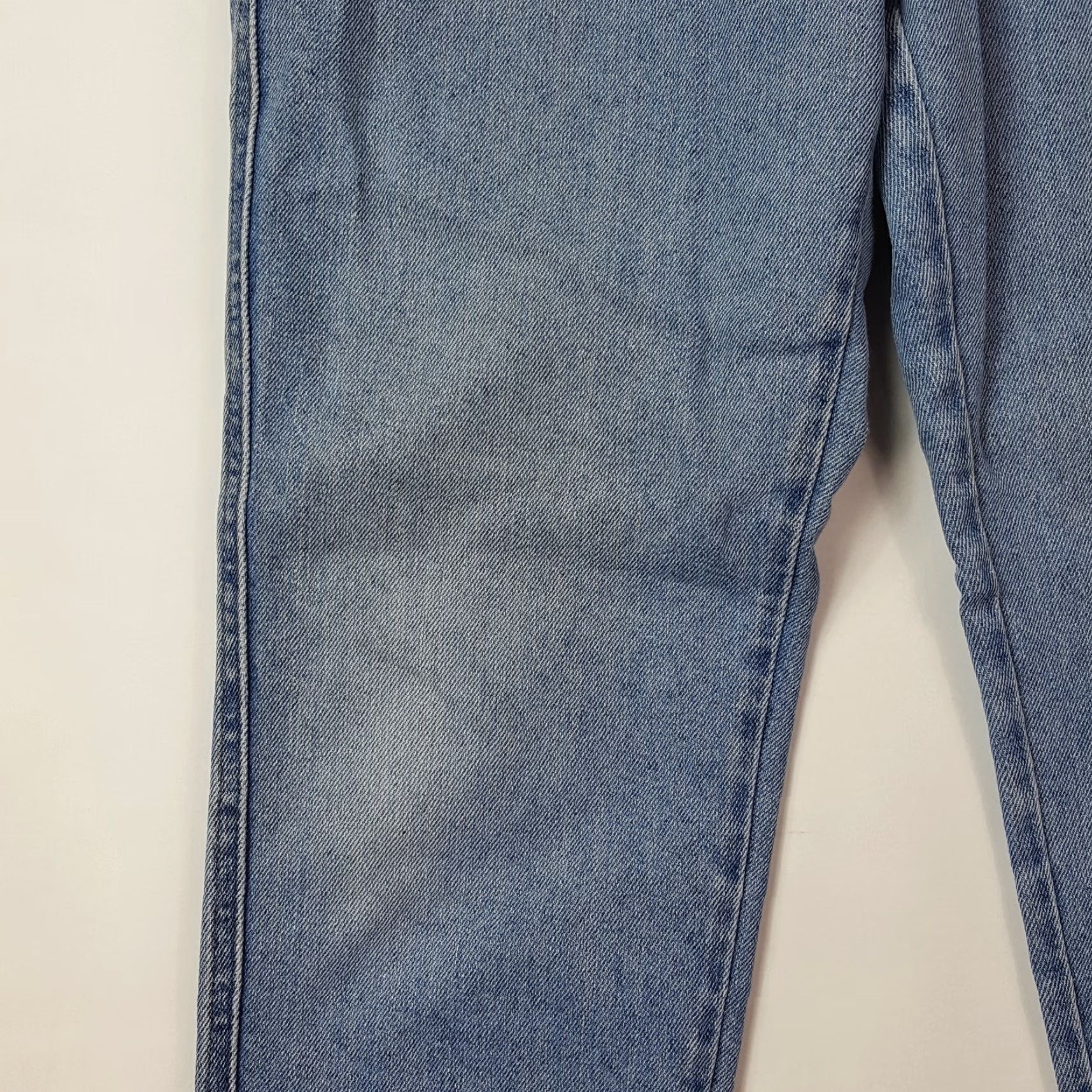 Lee VINTAGE Lee Western Jeans Womens 10 Distressed Denim Blue 28x31 80s 90s Retro Workwear Tapered Faded Distressed Pockets Button Jeans Womens Size 32" / US 10 / IT 46 - 3 Thumbnail