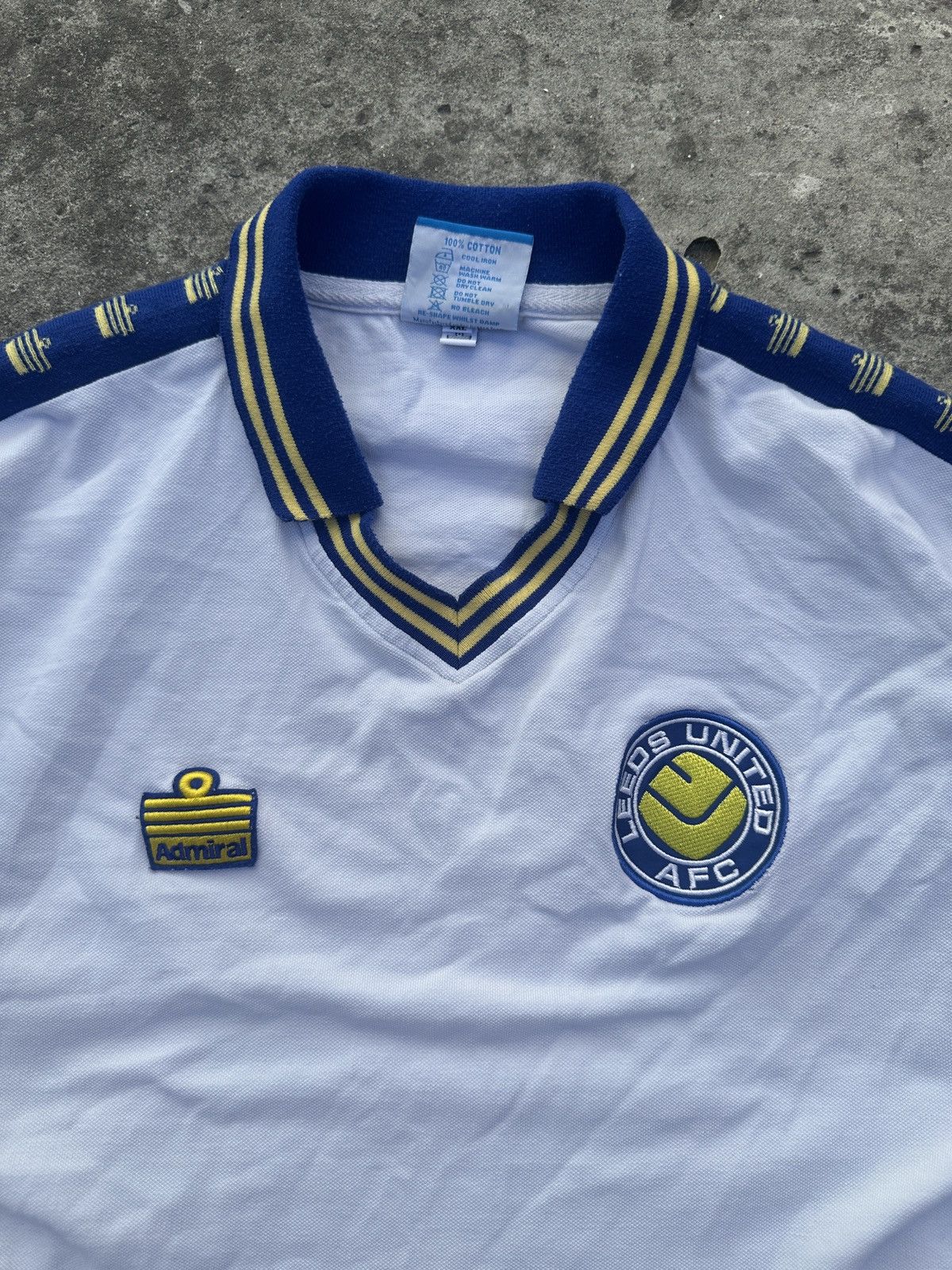 Vintage Vintage Very Rare Admiral Leeds United Soccer Jersey XXL VTg Size US XXL / EU 58 / 5 - 2 Thumbnail