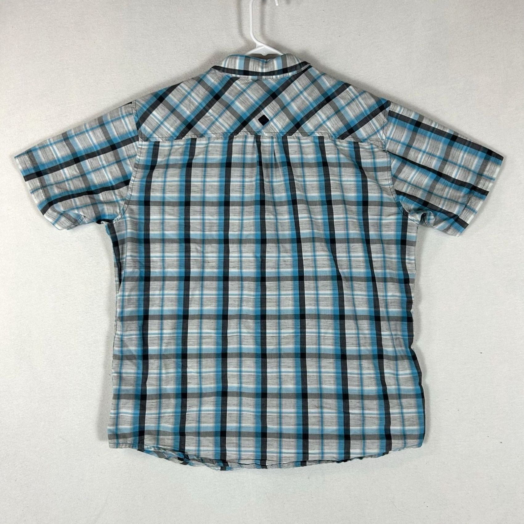 Prana Prana Short Sleeve Button Up Shirt Mens XL Blue Plaid Lightweight Casual Relaxed Size US XL / EU 56 / 4 - 5 Thumbnail