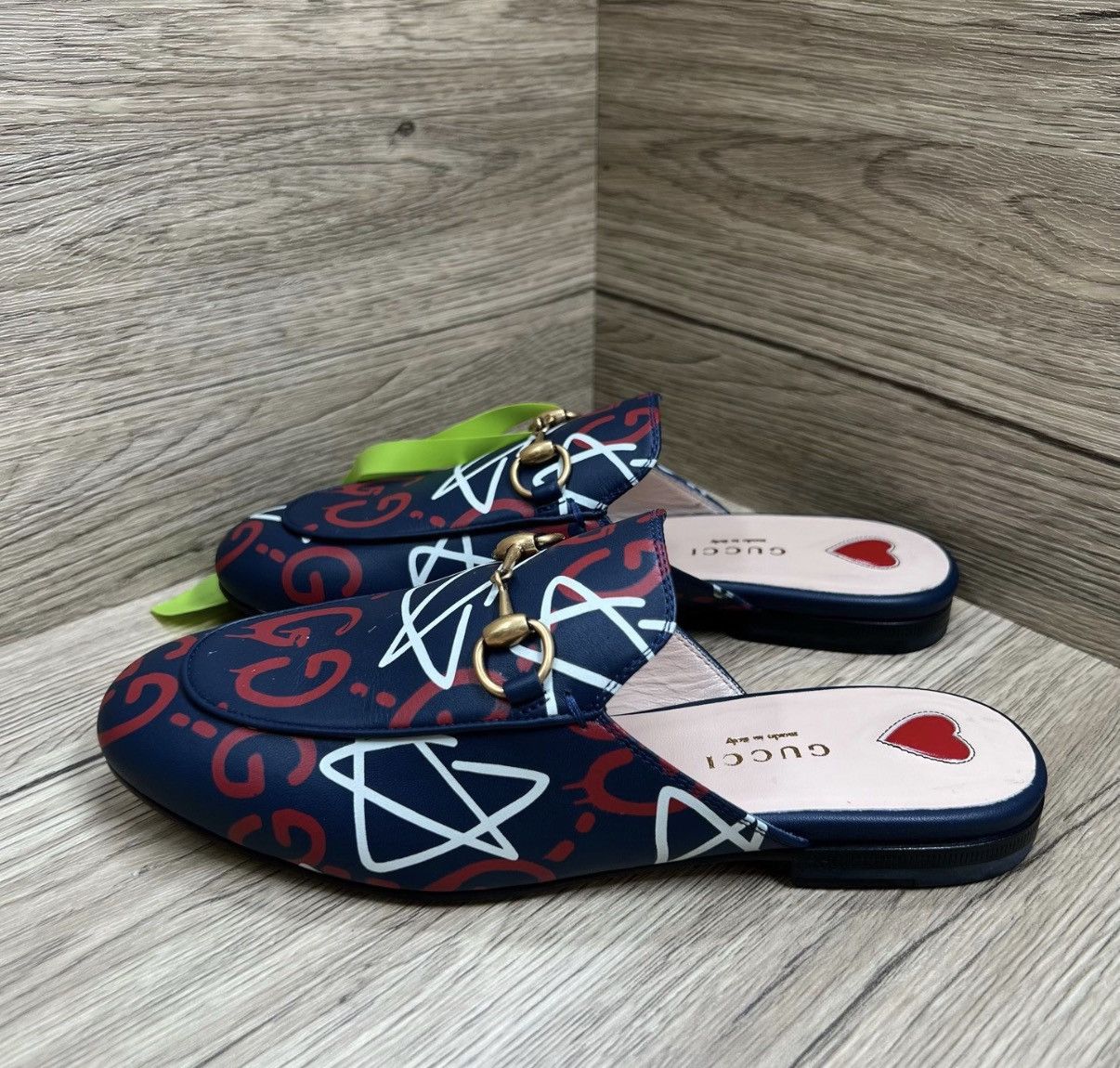 Gucci Gucci All-over Double G Star Mule Slides J41 Size US 5 / IT 35 - 1 Thumbnail