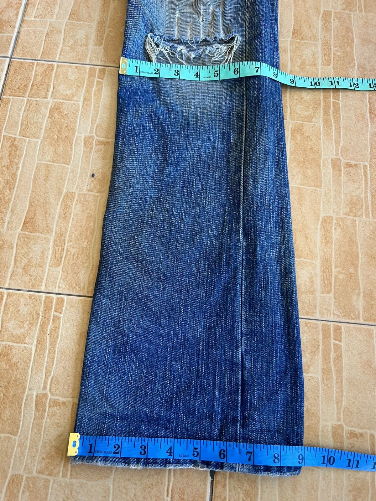 semanticdesign Semantic Designs Flare Distress Mud Wash Jean Size US 32 / EU 48 - 5 Thumbnail