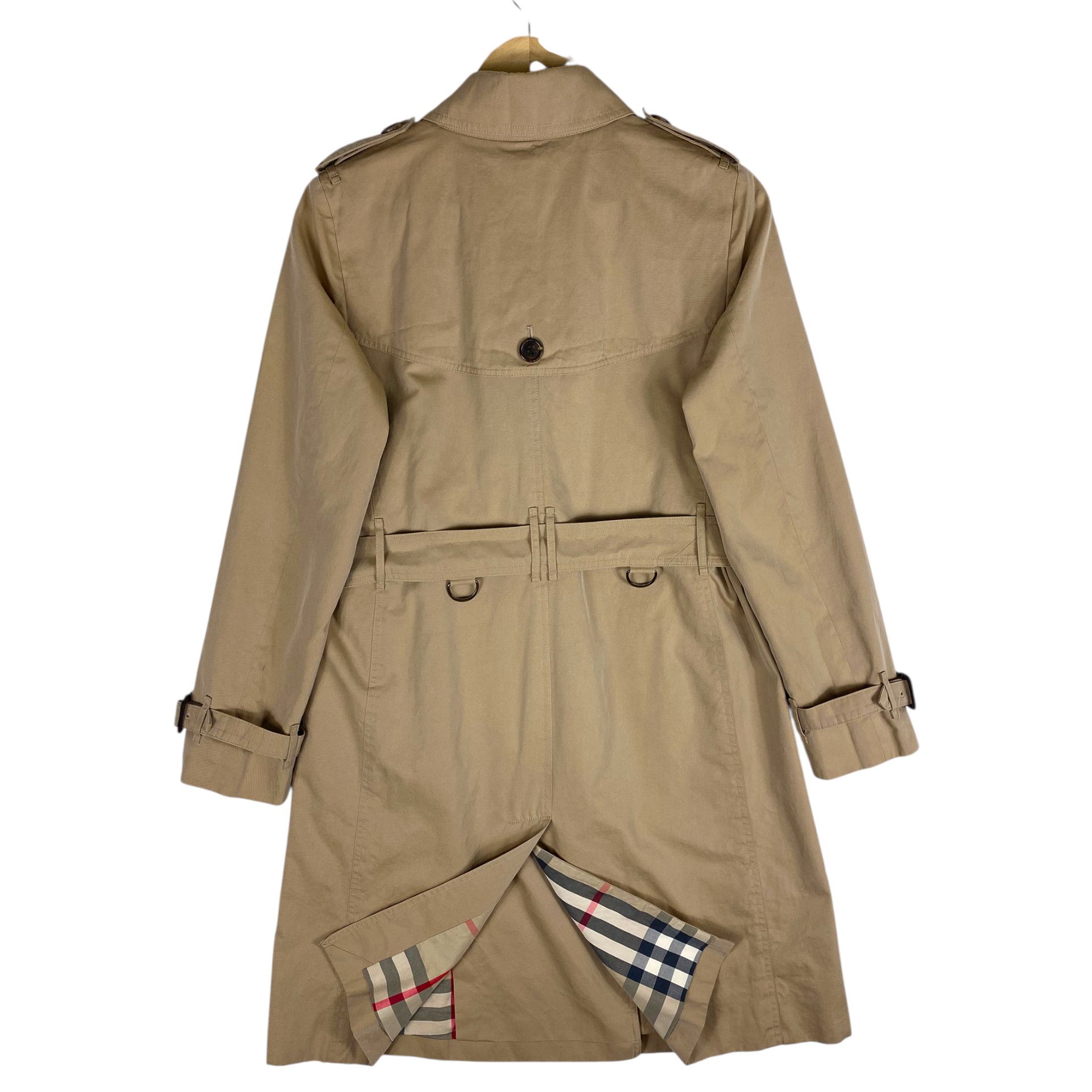 Burberry 💥 BURBERRY DOUBLE BRESTED BIEGE BELTED COAT Size US S / EU 44-46 / 1 - 10 Thumbnail