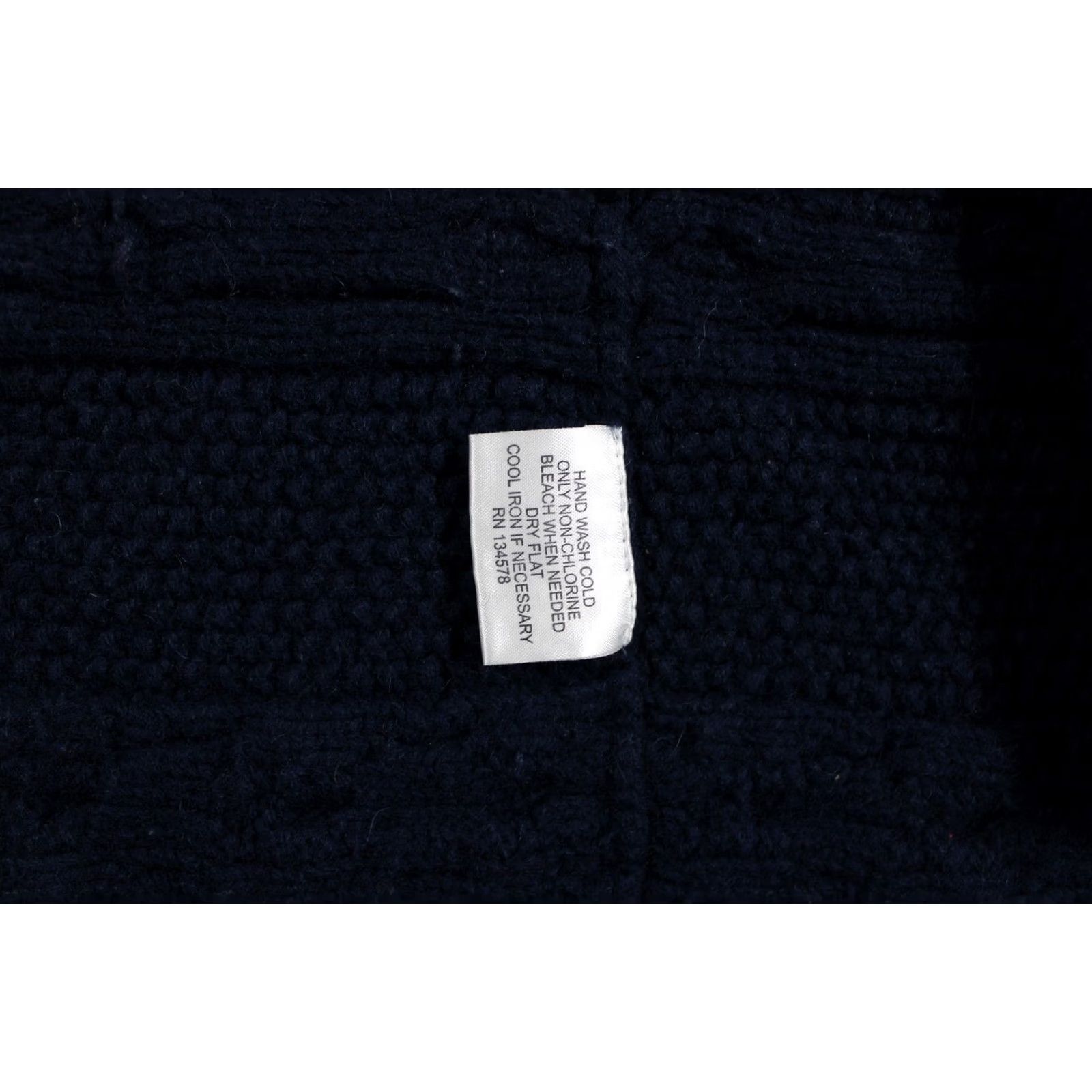 Vineyard Vines Vineyard Vines Sweater Womens Medium Navy Blue Cable Knit Wool Cashmere Blend Size M / US 6-8 / IT 42-44 - 5 Thumbnail