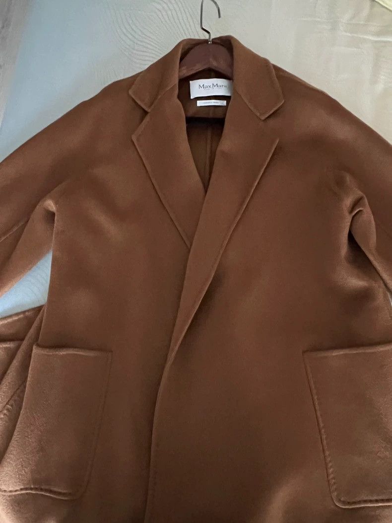 Max Mara Max Mara Caramel Labbor Cashmere Handstitched Large Size 3XL / US 20-22 - 4 Thumbnail