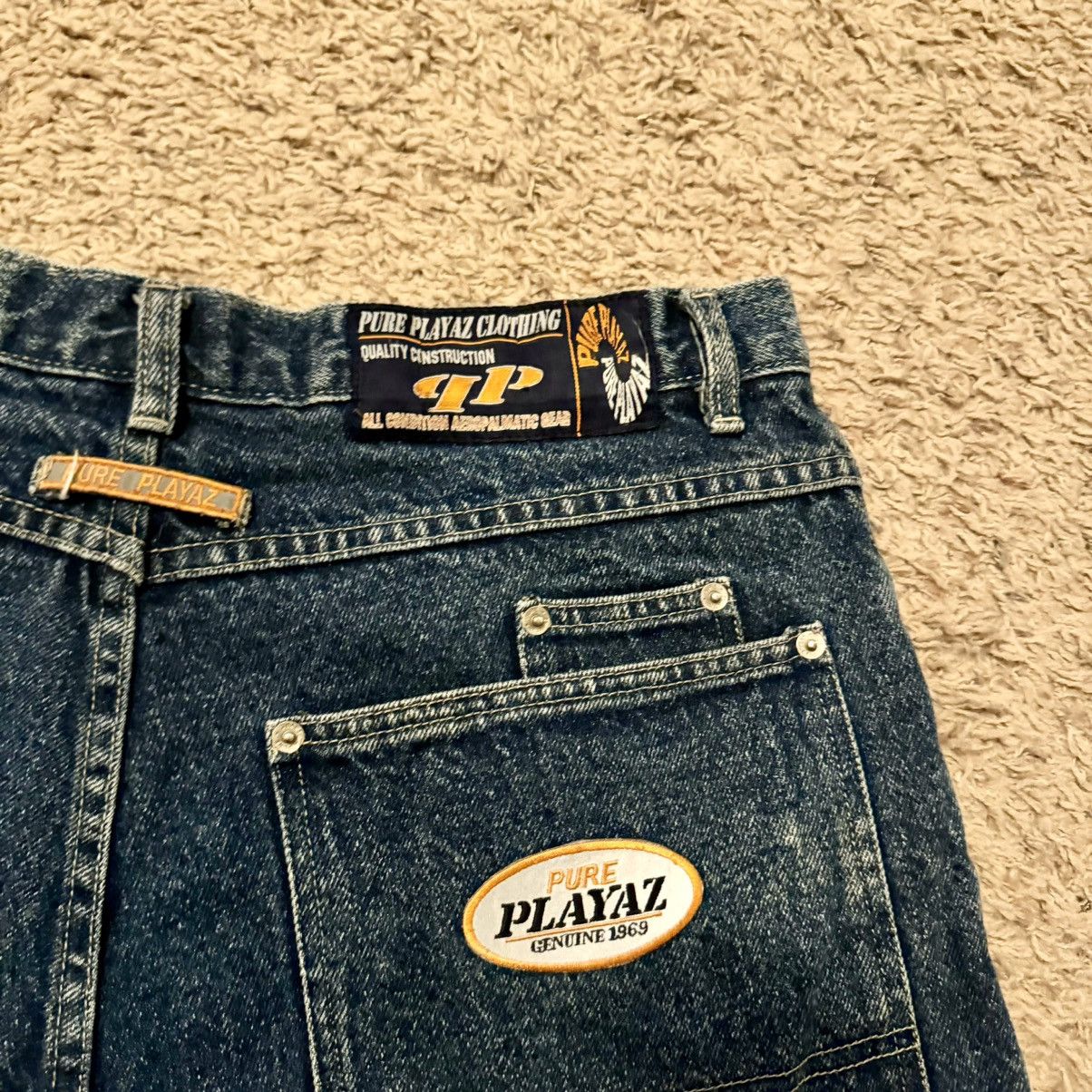 Vintage VINTAGE PURE PLAYAZ BAGGY JEAN SHORTS! Size US 36 / EU 52 - 7 Thumbnail