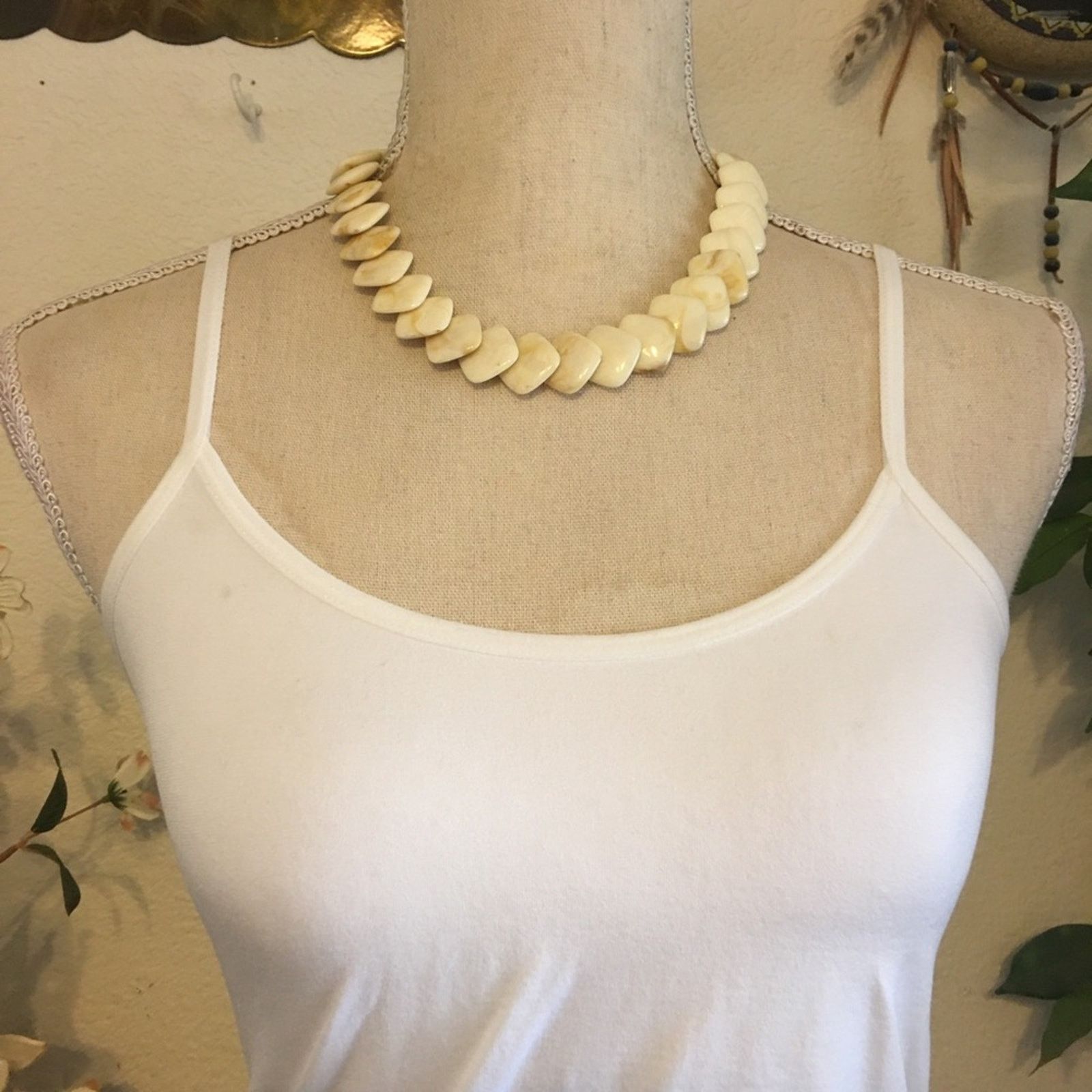 Vintage Vintage 80s faux marble disc choker necklace Size ONE SIZE - 3 Thumbnail
