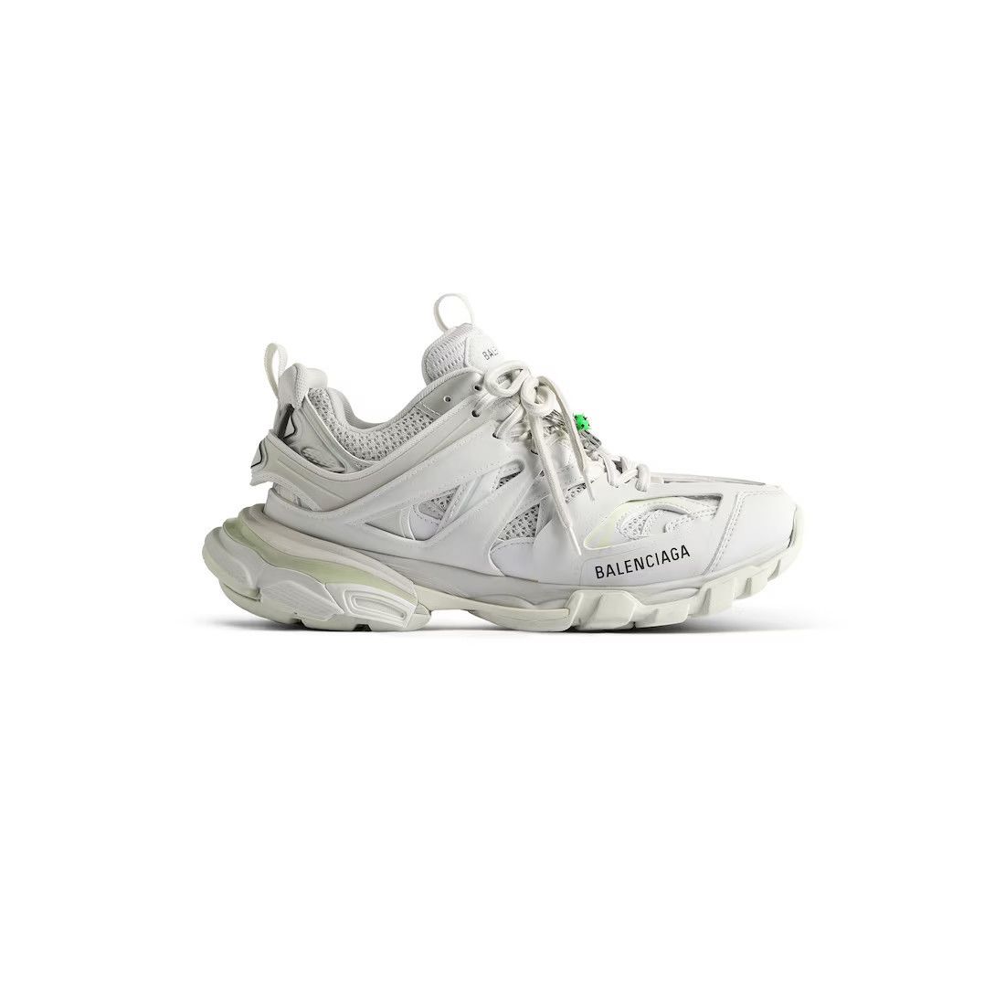 BALENCIAGA Track With Charms $1250 Men's White Sneakers New