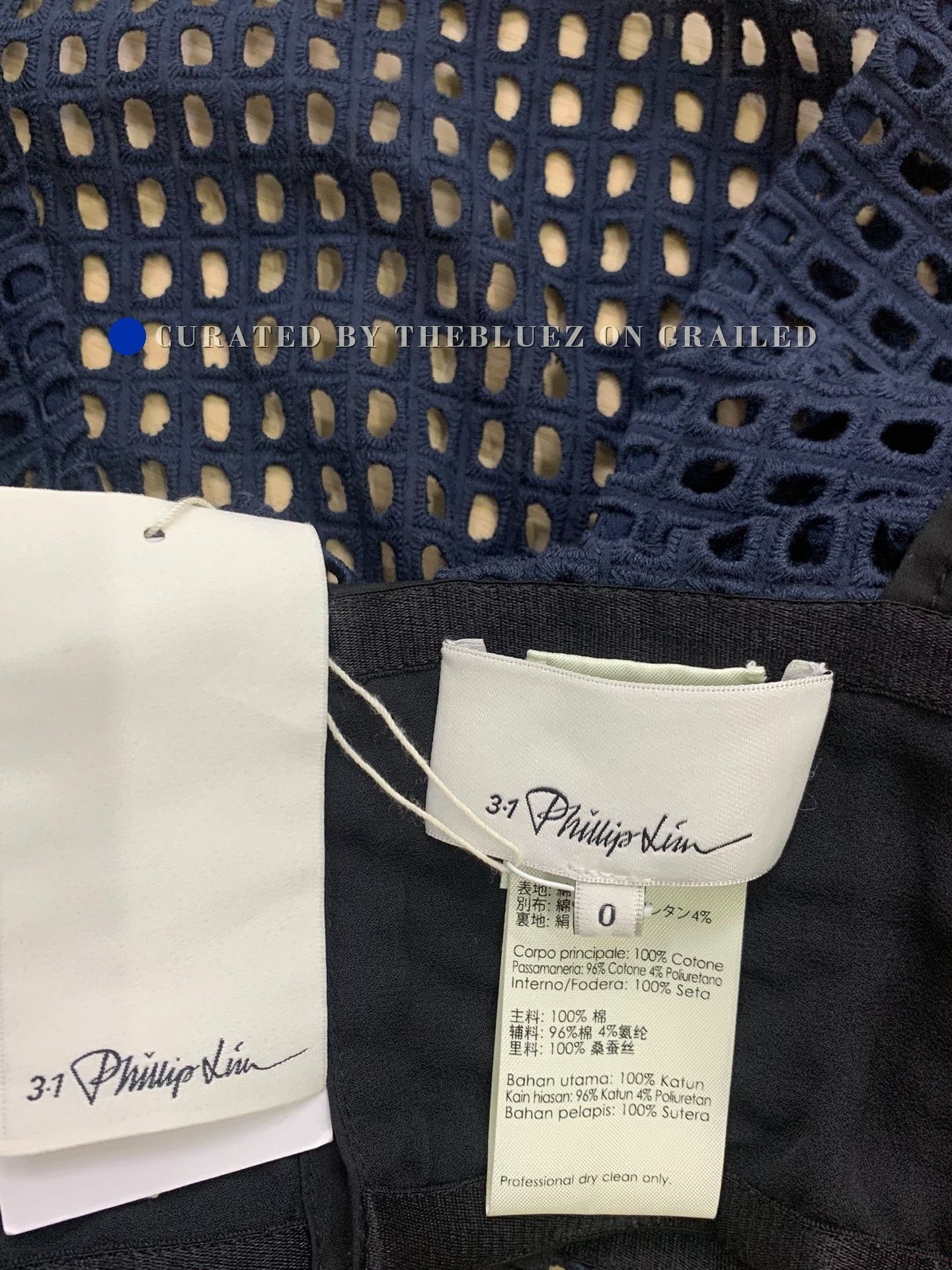 3.1 Phillip Lim Navy Cut-Out Top & Shorts in Blue, Women's (Size Xs) — image 6 of 6