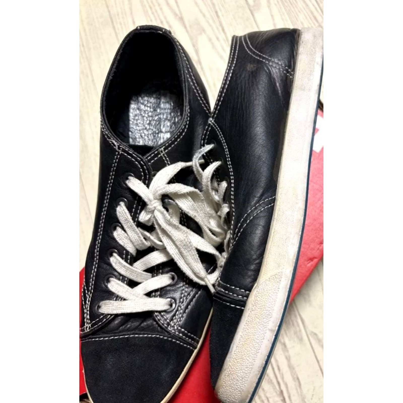 Diesel VINTAGE Diesel Men 10.0US Black Leather Sneakers Luxury Casual Stylish Durable 90s 00s Size US 10 / EU 43 - 5 Thumbnail