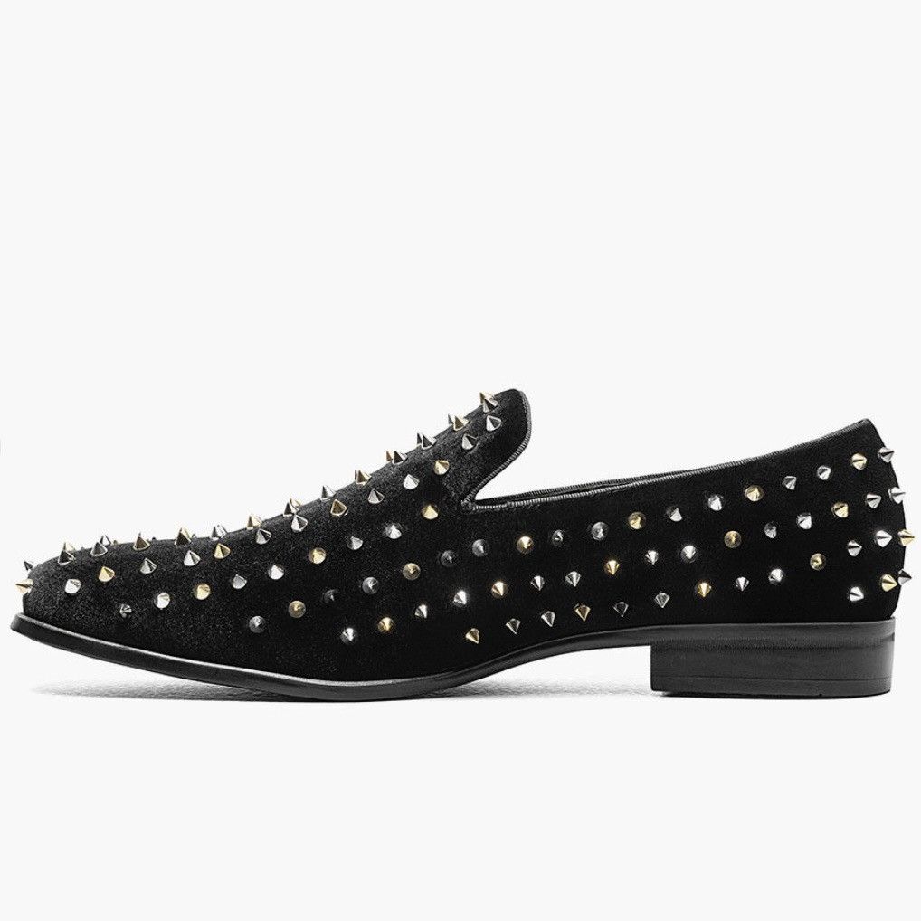 Stacy Adams Stacy Adams Mens Sabert Spike & Stud Square Toe Slip-On Shoe Size US 9.5 / EU 42-43 - 10 Thumbnail