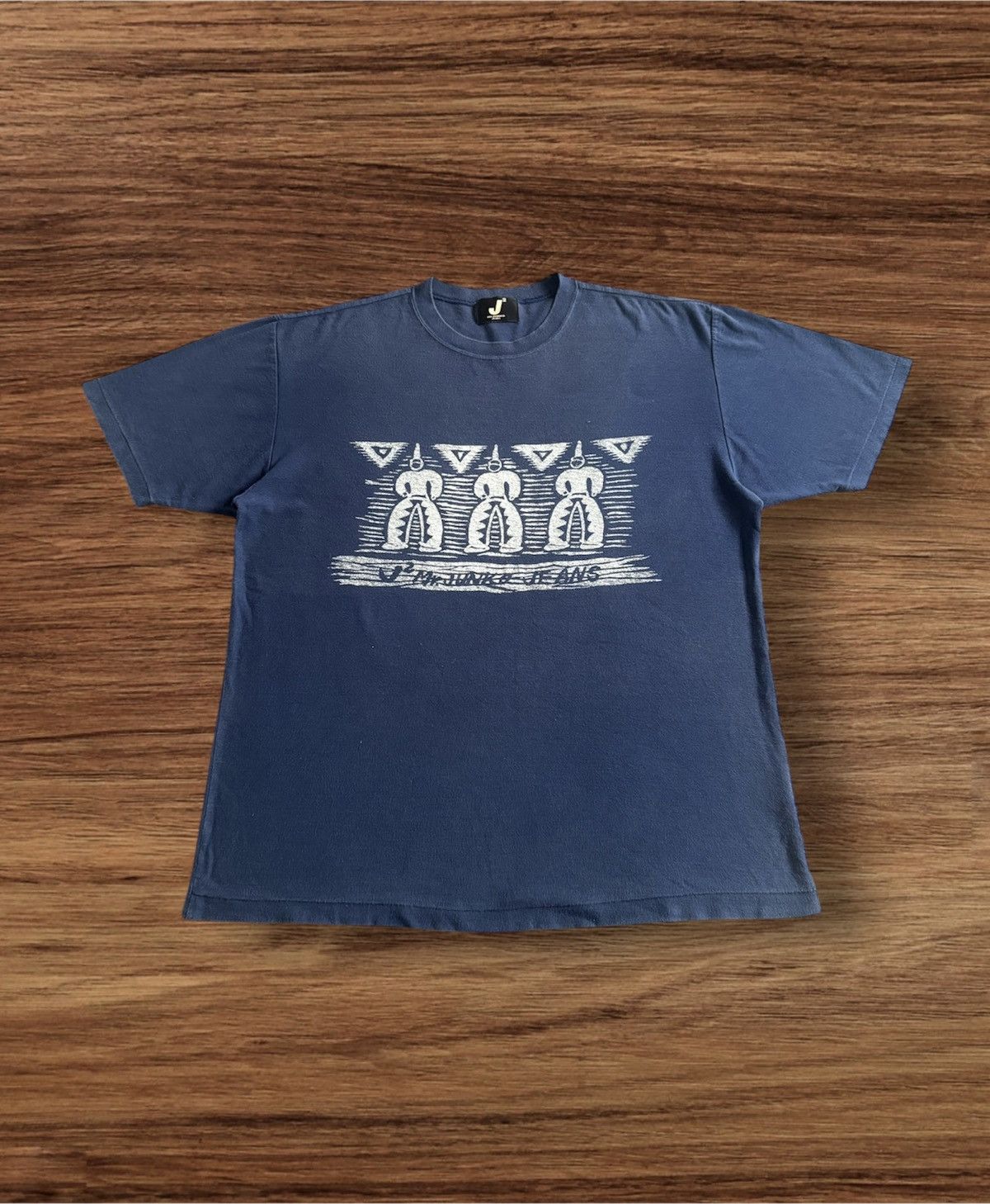Mr. Junko Vintage Mr.JUNKO Jeans Over Print T-Shirt Size US L / EU 52-54 / 3 - 1 Thumbnail