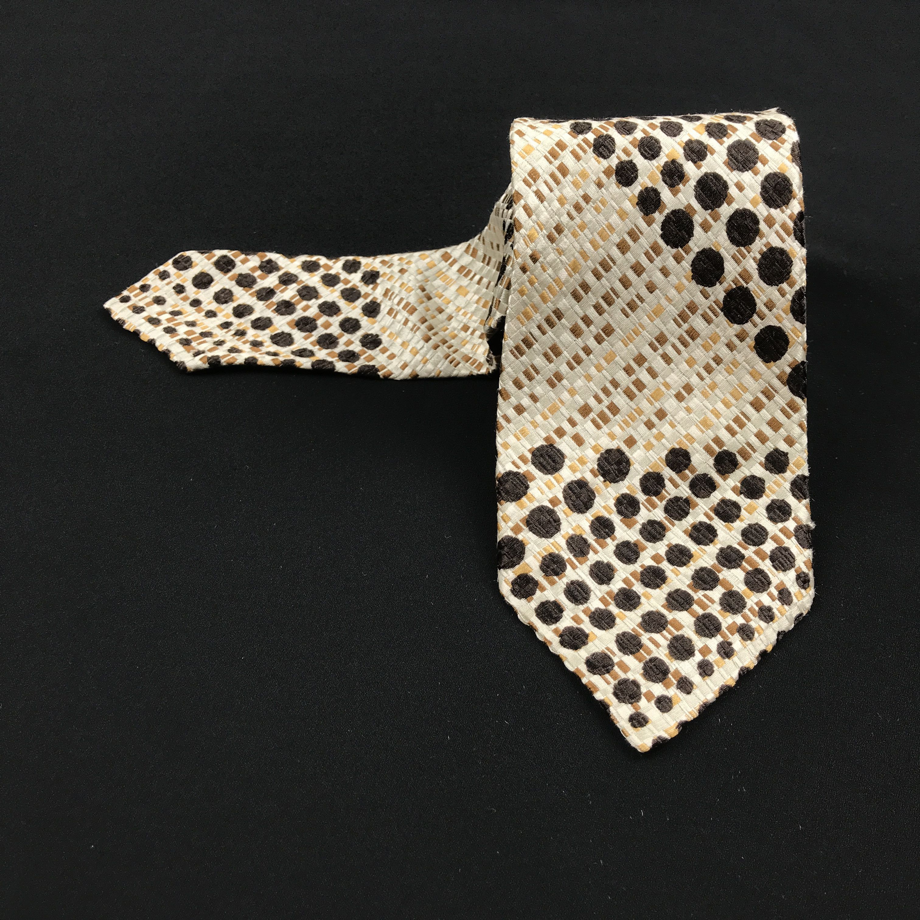 Designer × Vintage Vintage Dominique France Silk Necktie Size ONE SIZE - 1 Thumbnail