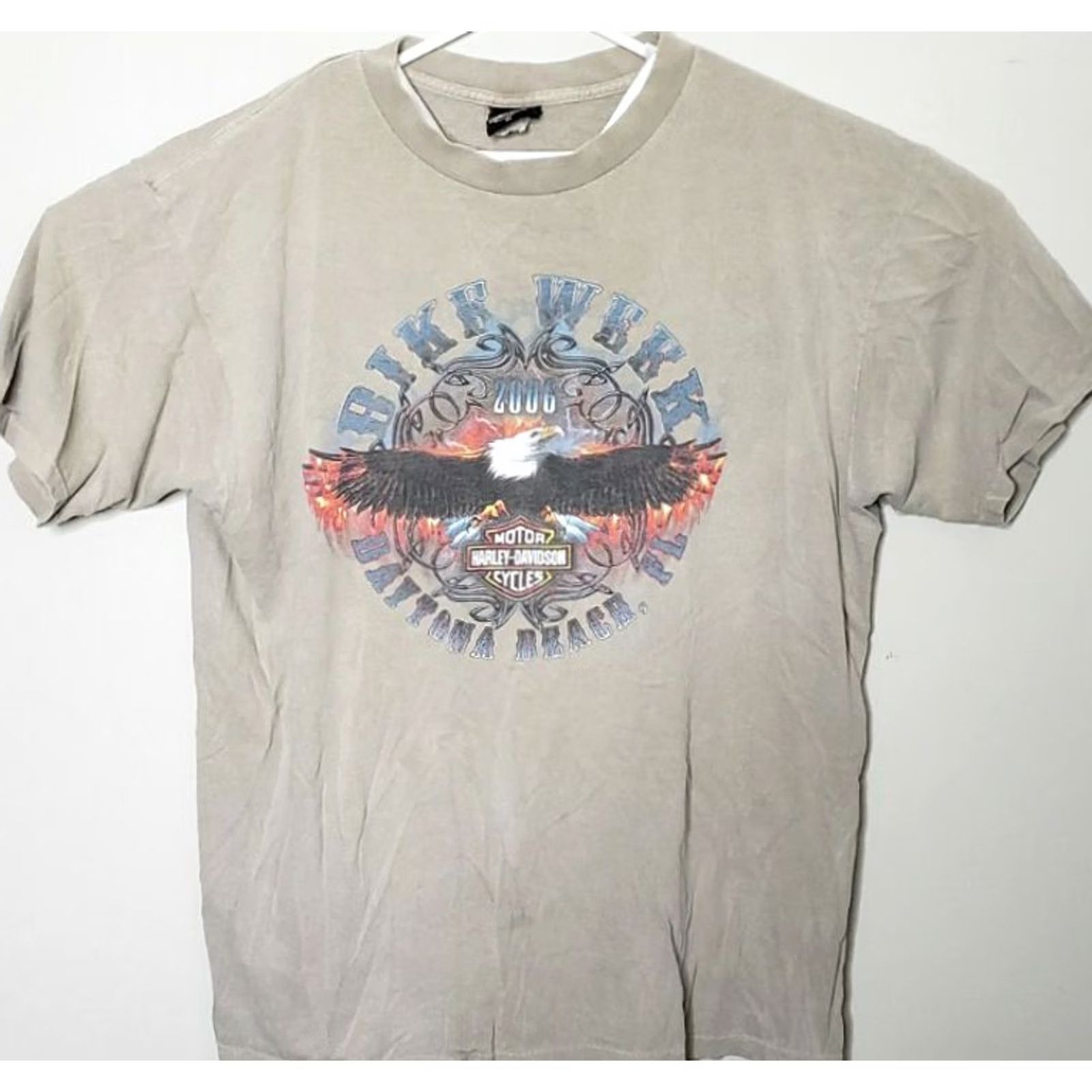 Harley Davidson Harley-Davidson T-Shirt Harlej-Davidson Bruce Rossmeyer's Daytona Solid Short Sleeve Crew Neck XL Black Men Motorcycle EUC Size US XL / EU 56 / 4 - 2 Thumbnail