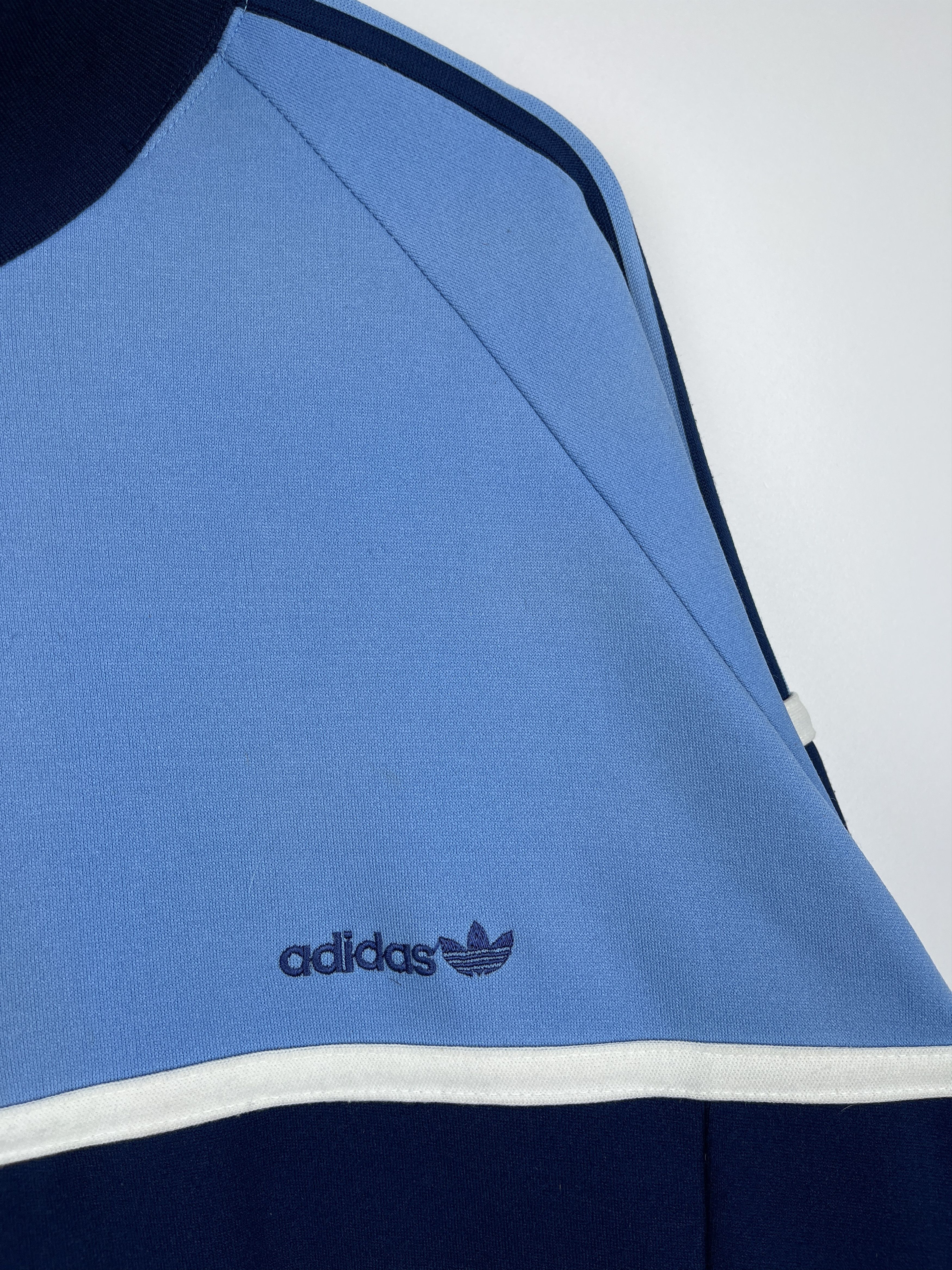 Adidas × Vintage 80's Adidas Vintage Track Jacket Tracksuit Top Made in Korea Size US L / EU 52-54 / 3 - 7 Thumbnail