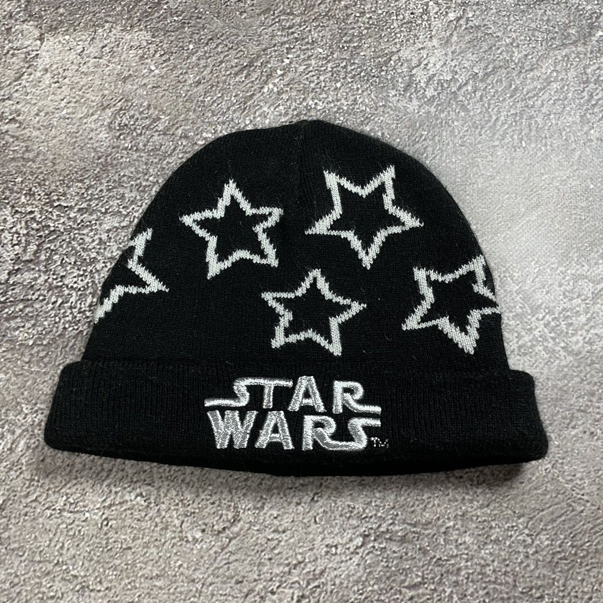 Vintage Vintage 90s Star Wars Beanie Grunge Streetwear Black Slim OS Size ONE SIZE - 3 Thumbnail