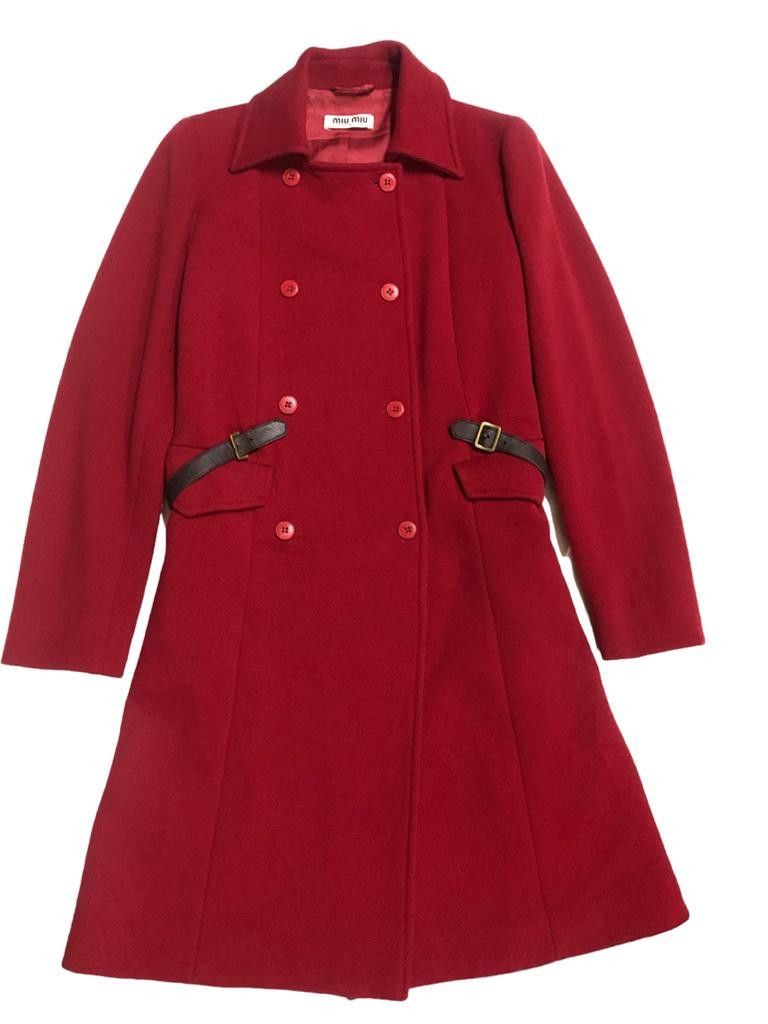 Miu Miu Miu Miu Double Breast Wool Long Coat Size S / US 4 / IT 40 - 1 Thumbnail