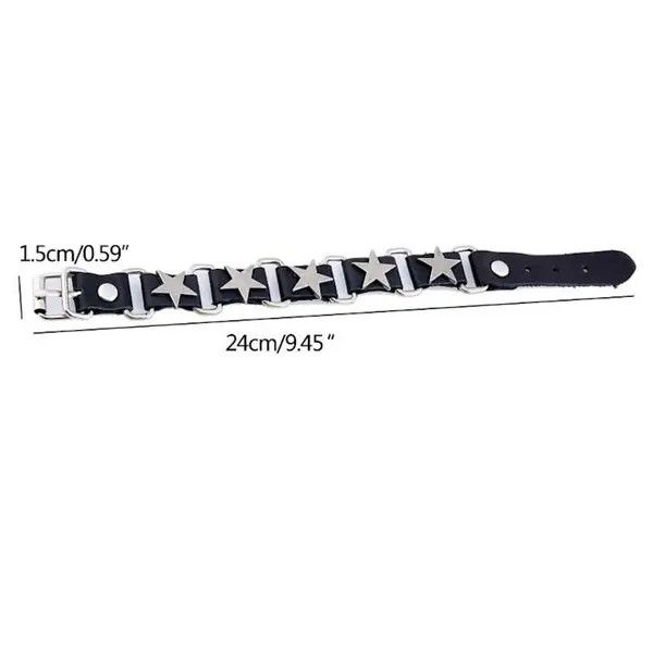 Jewelry Hip Hop Five Star Bracelet Size ONE SIZE - 4 Thumbnail