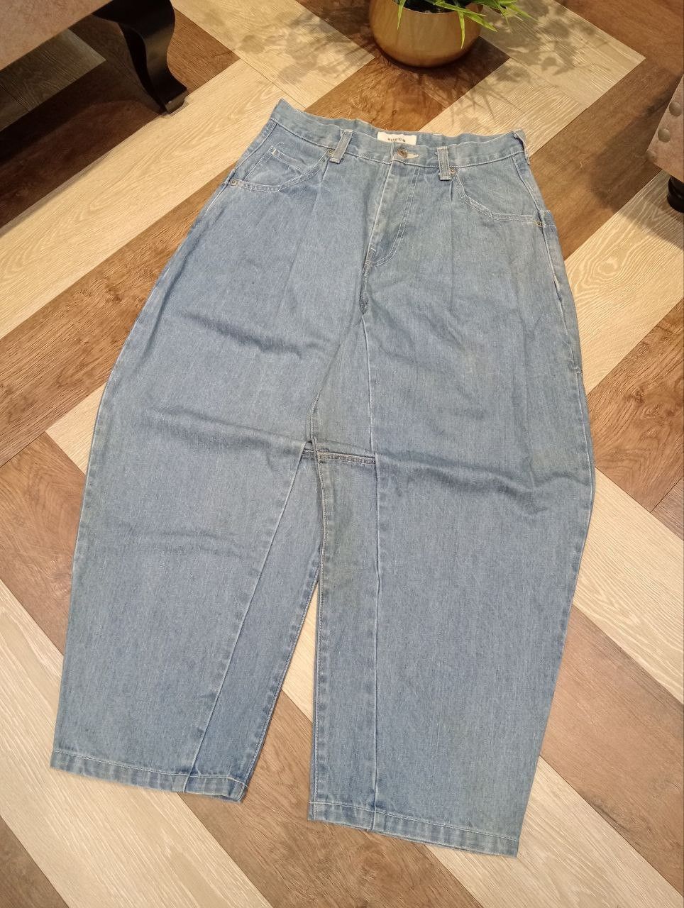 Issey Miyake RARE ZUCCA BY ISSEY MIYAKE BALLOON BAGGY BLUE DENIM PANTS Size US 31 - 2 Thumbnail
