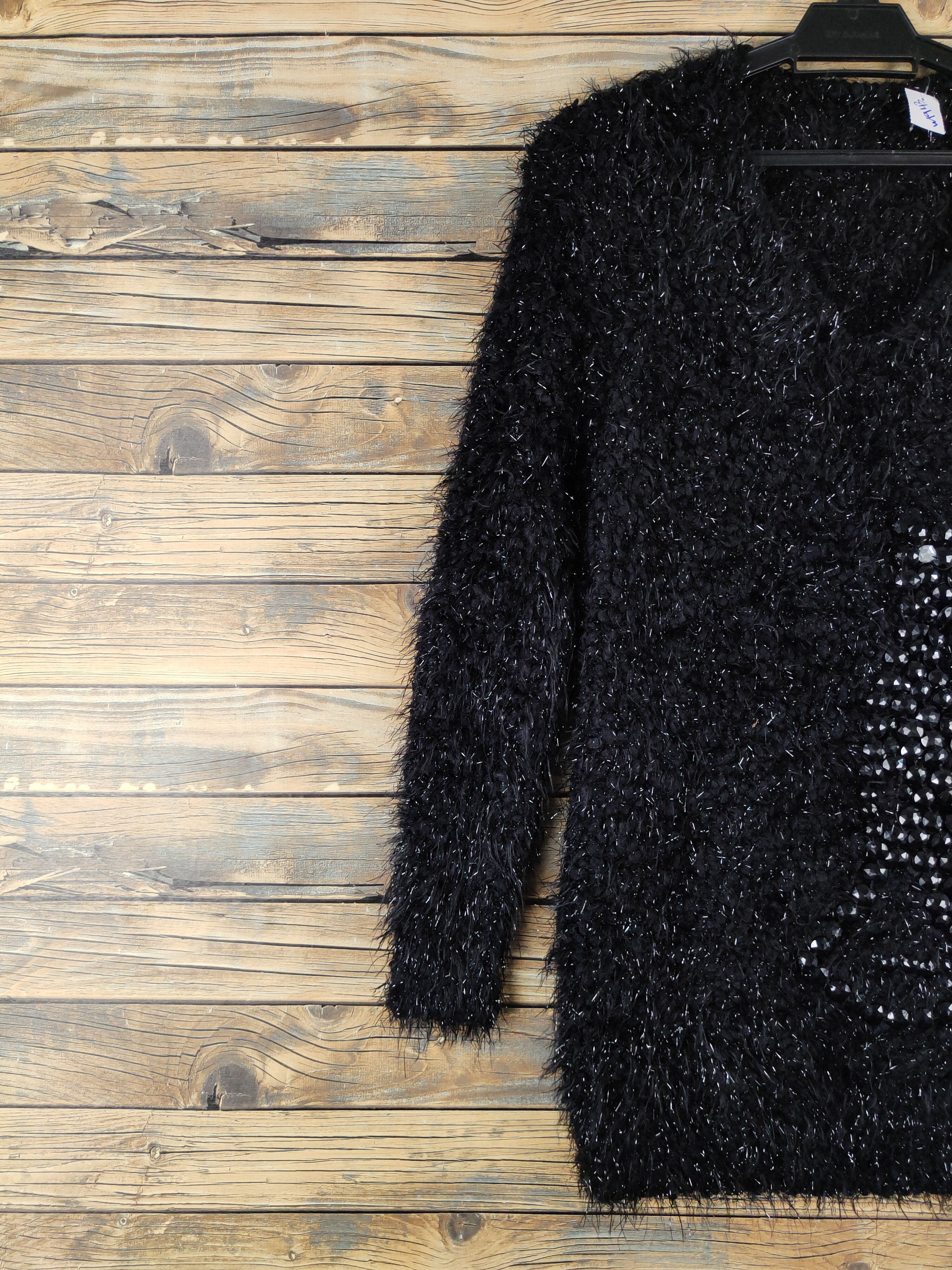 Japanese Brand Japanese Brand Black Shag Shaggy Fur Mohair Knitwear #W1943 Size M / US 6-8 / IT 42-44 - 3 Thumbnail